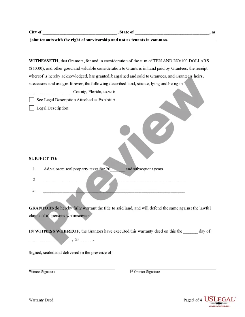 Get Warranty Deed from Two Trusts (Concurrent Owners) to Two Individuals Preview Warranty Deed from Two Trusts (Concurrent Owners) to Two Individuals