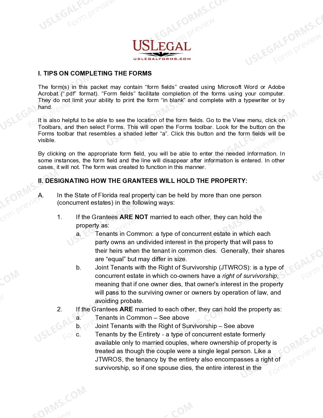 Preview Quitclaim Deed - Three Individuals to Two Individuals