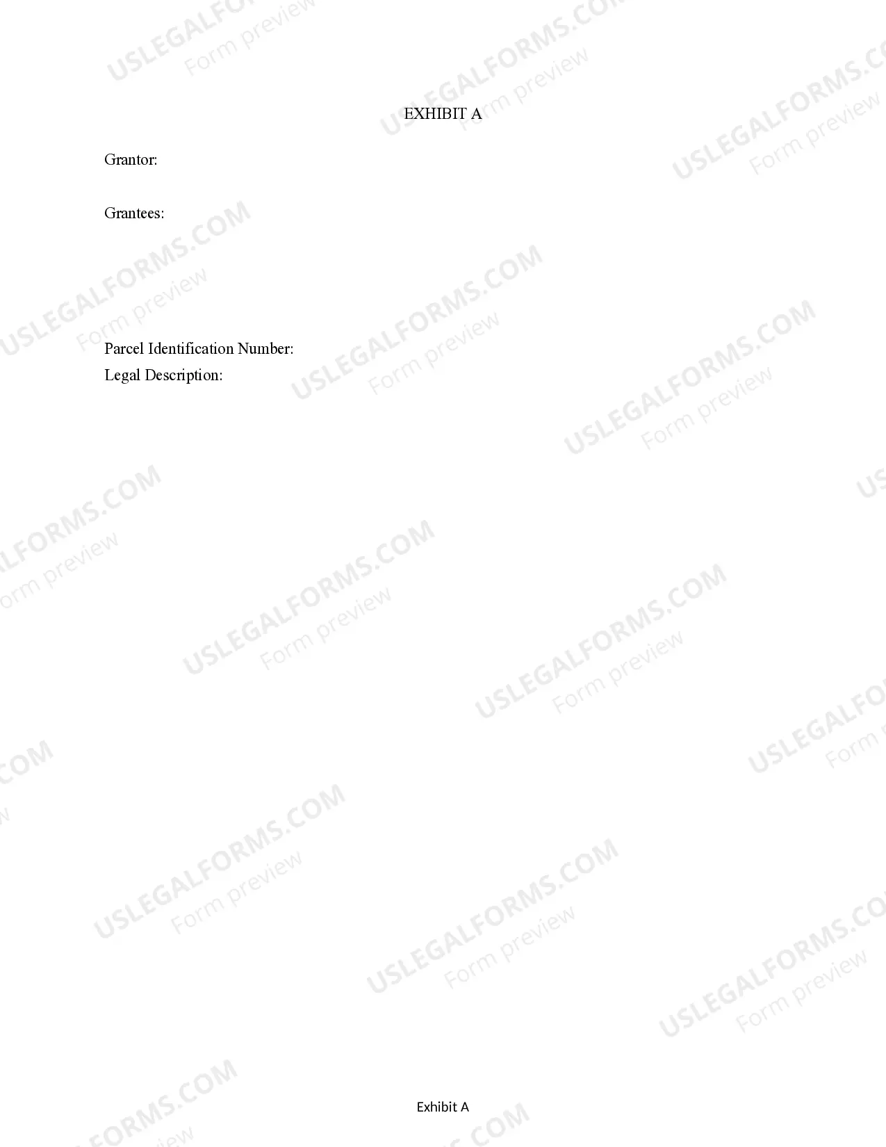 Preview Quitclaim Deed - Trust to Four Individuals