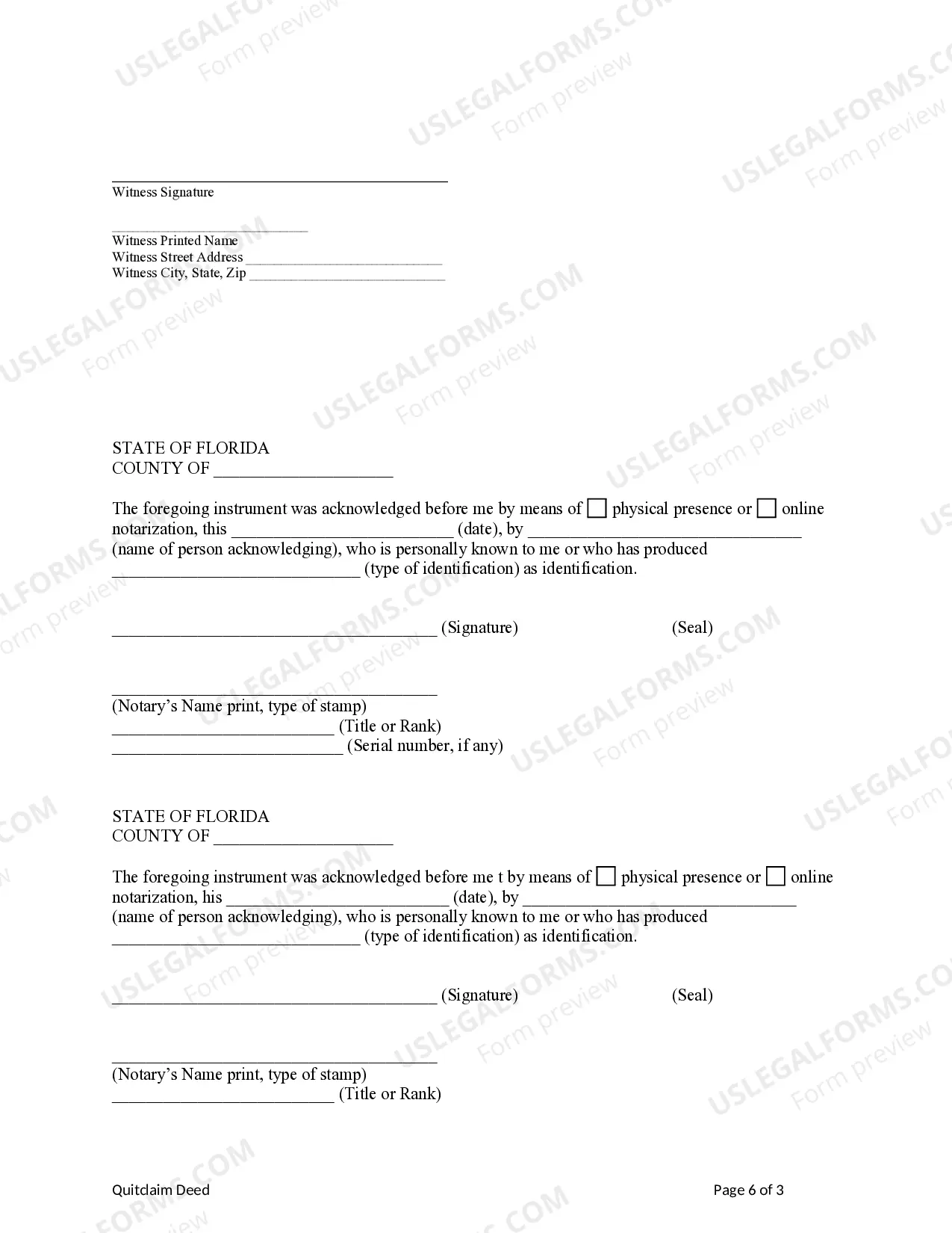 Preview Quitclaim Deed - Two Individuals to Two Individuals