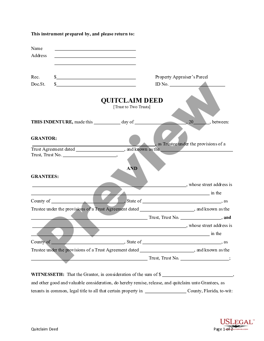 Hillsborough Florida Quitclaim Deed Quitclaim Deed Form Us Legal Forms 4158