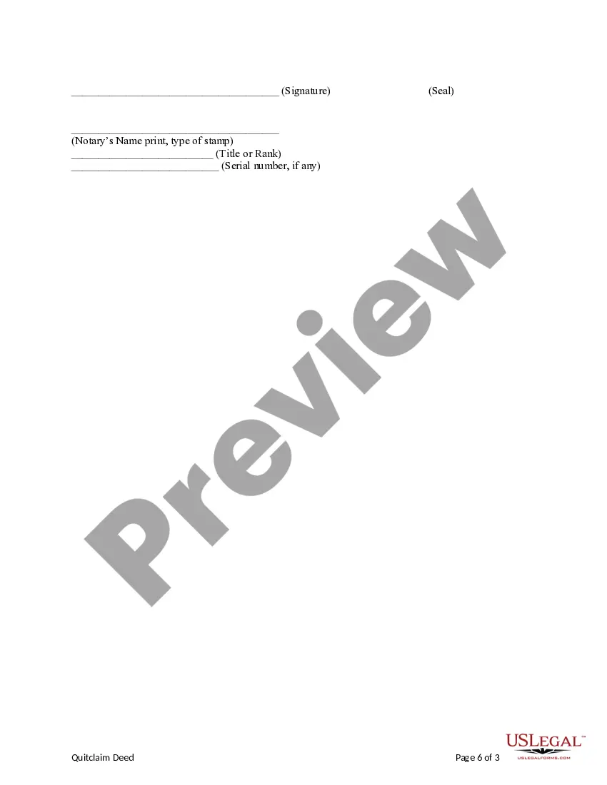 Preview Quitclaim Deed from a Limited Liability Company to Three Individuals