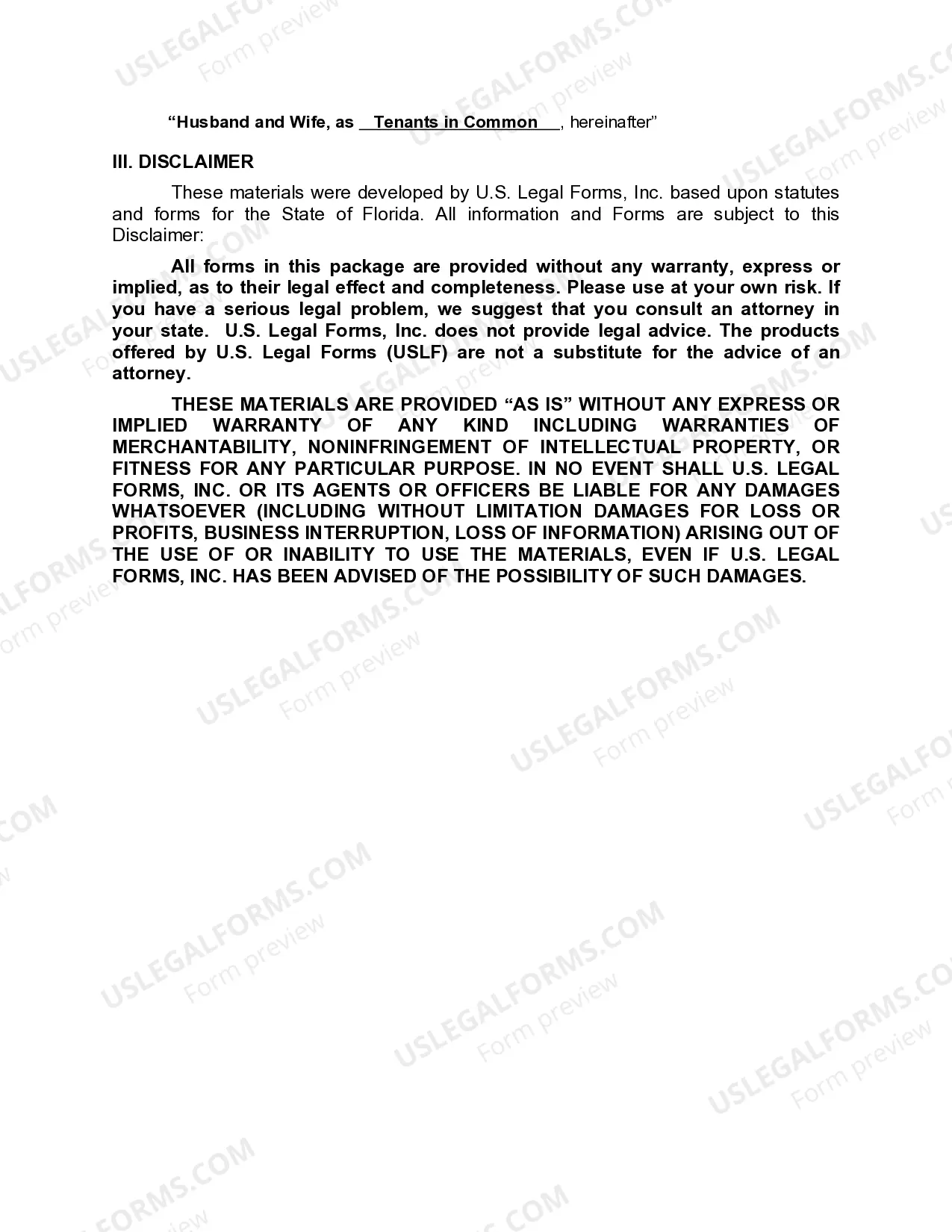 Preview Enhanced Life Estate or Lady Bird Deed - An Individual to Five Individuals