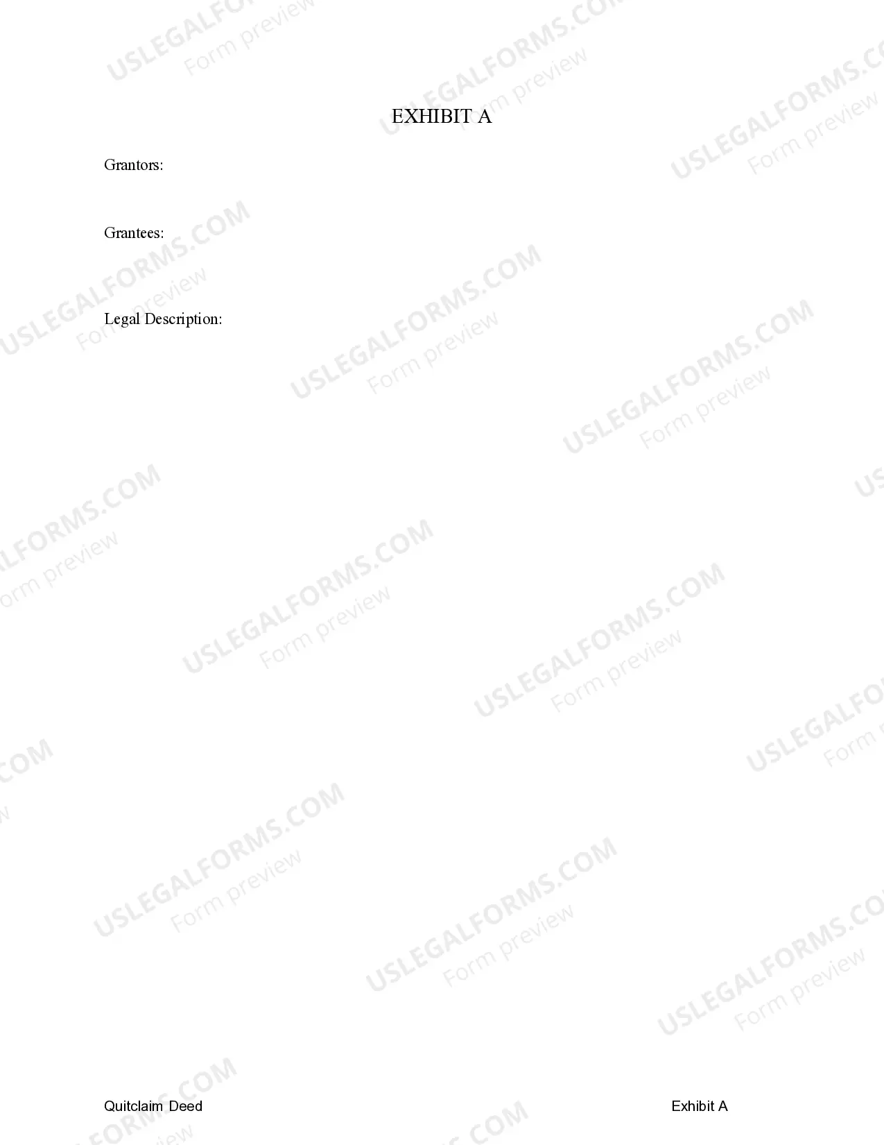 Preview Quitclaim Deed for Timeshare from an Individual to Two Individuals / Husband and Wife