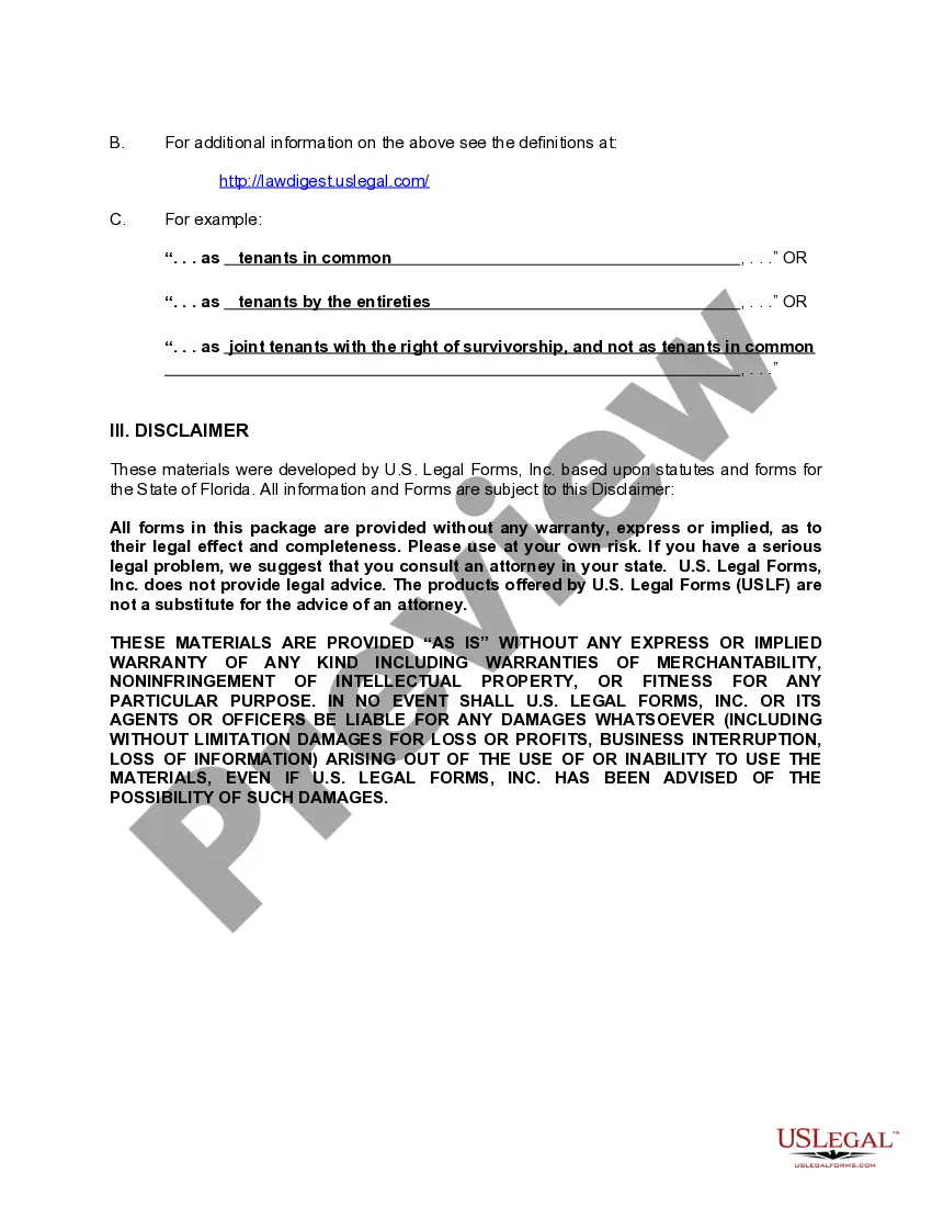 Preview Quitclaim Deed - One Individual to Two Individuals / Husband and Wife - with Life Estate in an Individual
