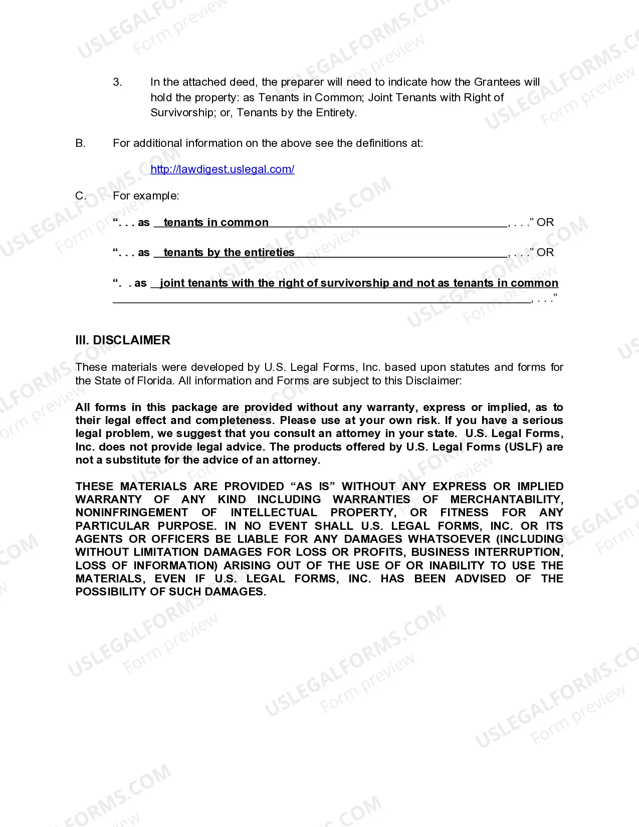 Preview Quitclaim Deed from husband, wife, and an individual to three individuals.