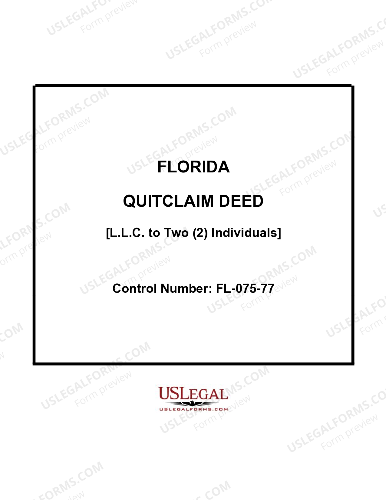 Coral Springs Florida Quitclaim Deed from a Limited Liability Company