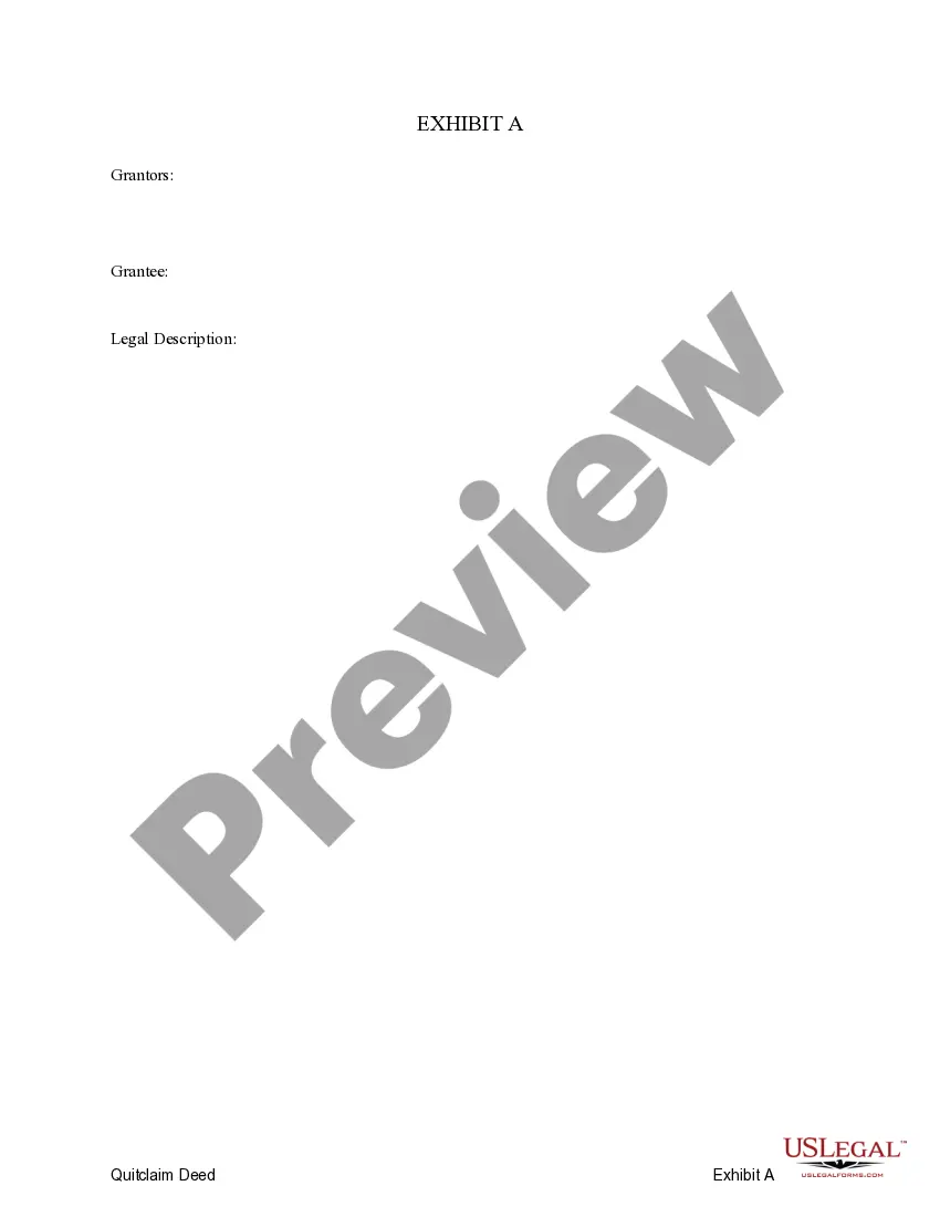 Preview Quitclaim Deed - Timeshare from Two Individuals to One Individual