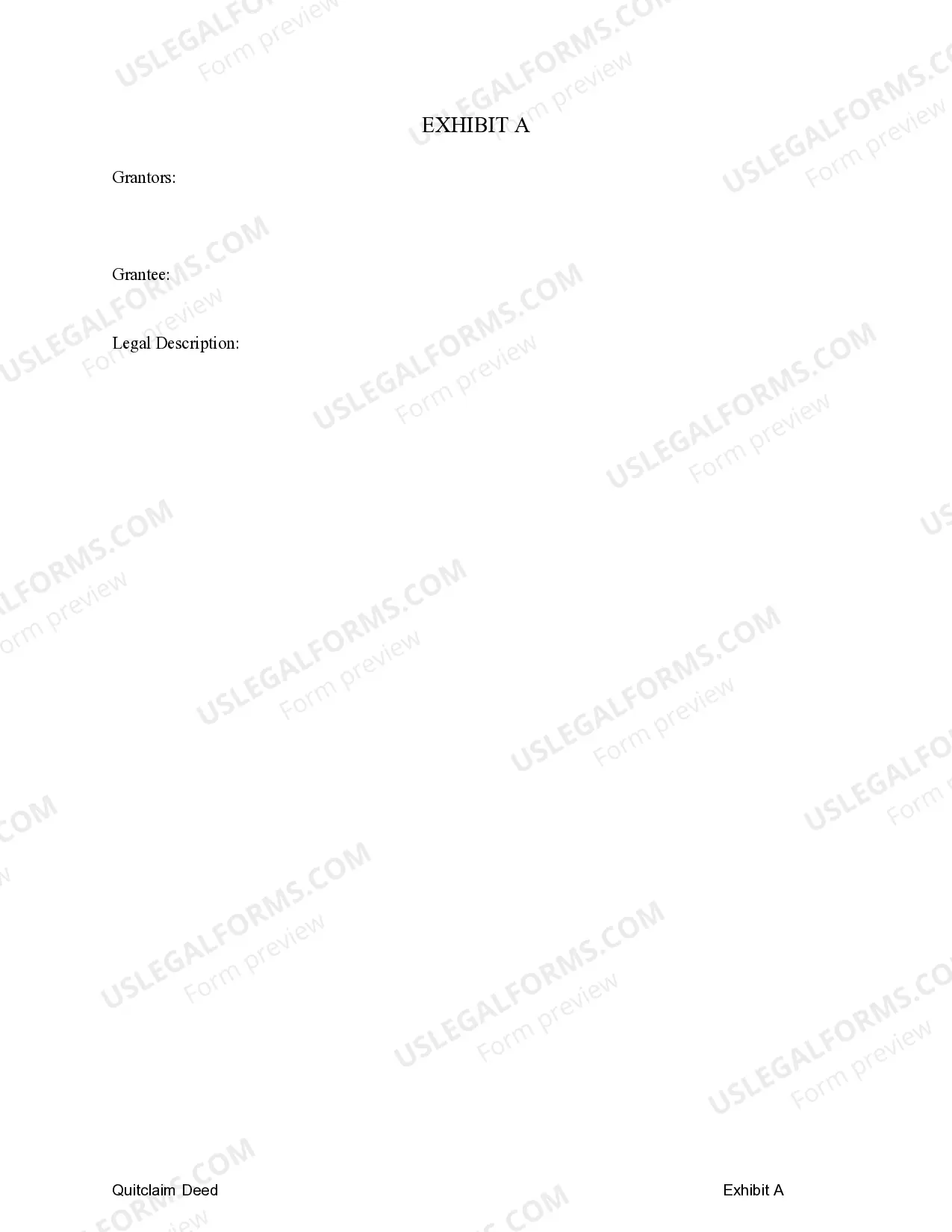 Preview Quitclaim Deed - Timeshare from Two Individuals to One Individual