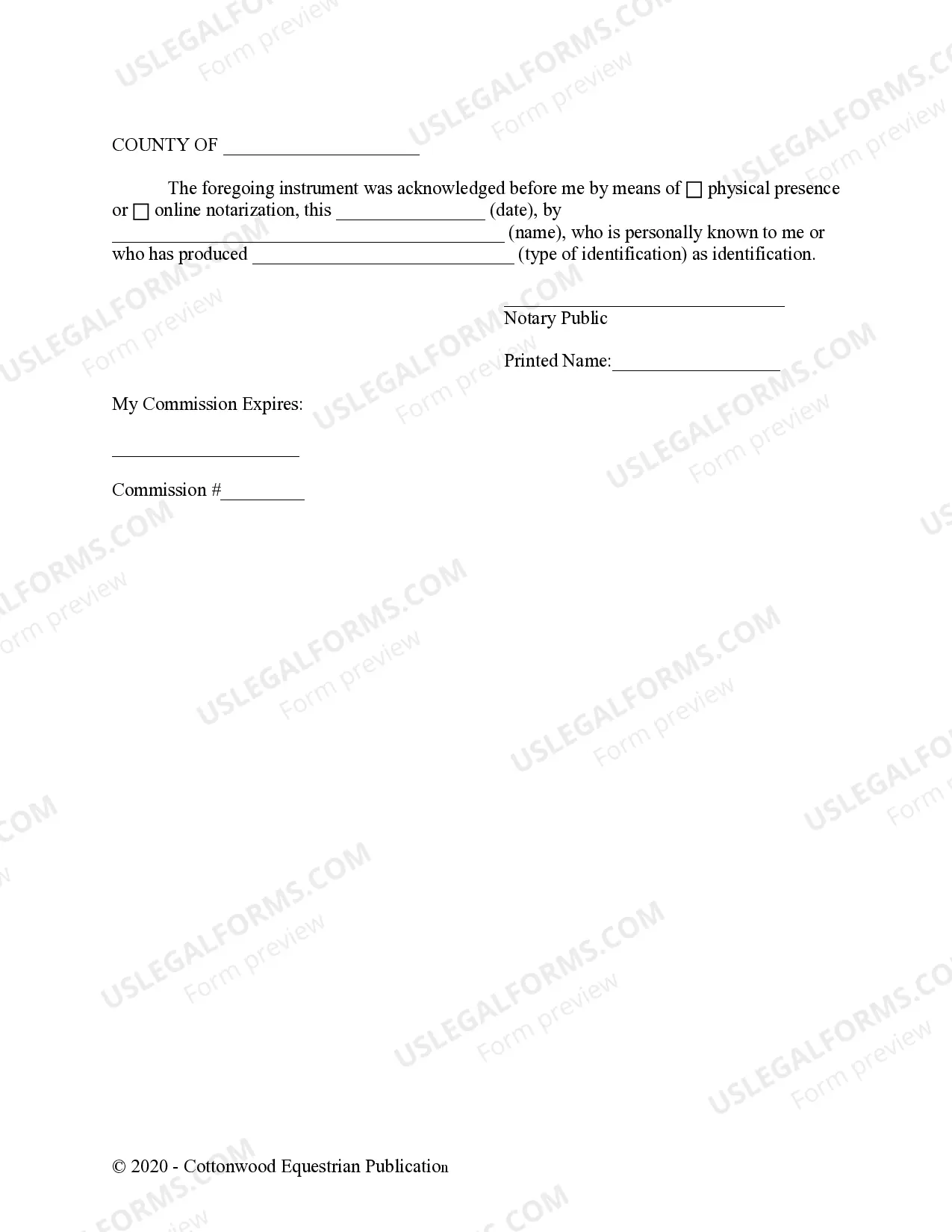 Preview Authorization To Obtain Medical Treatment For Minor Child - Horse Equine Forms