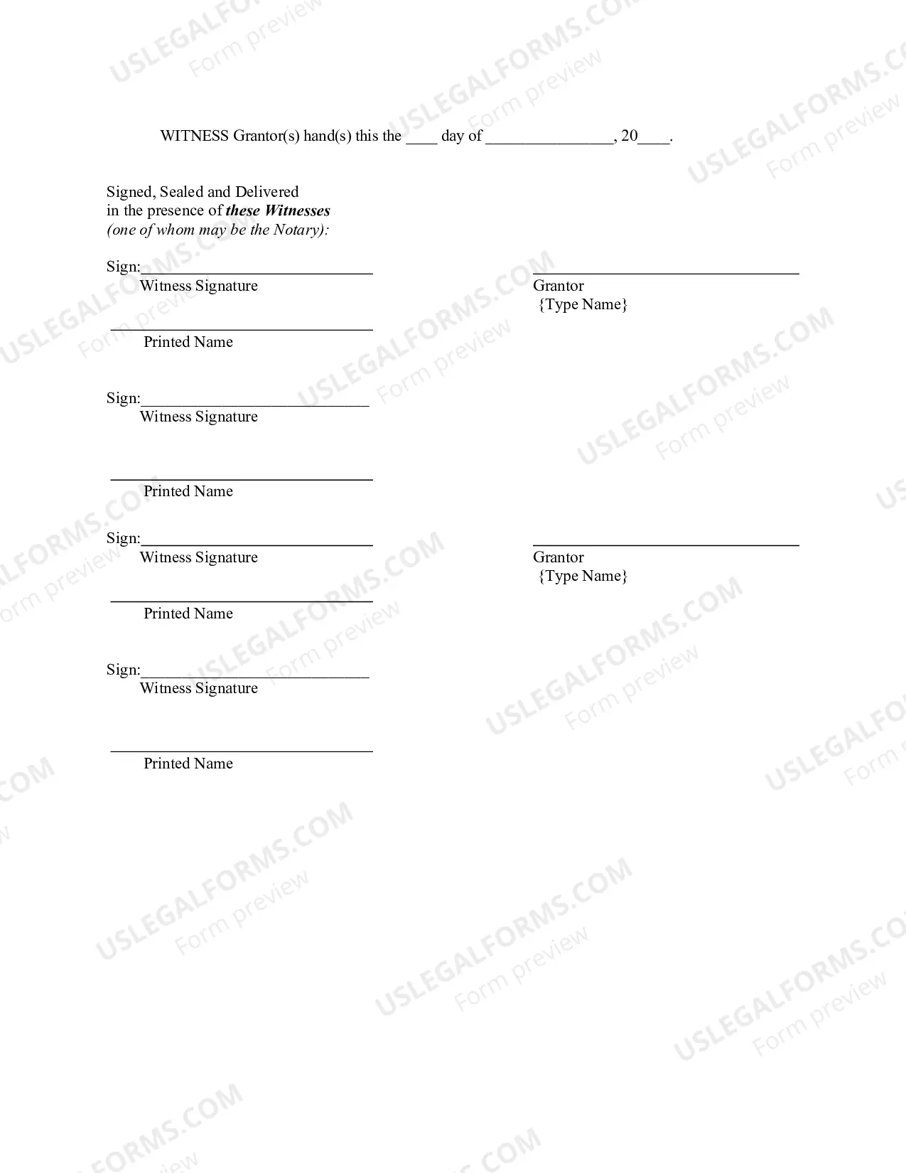 Preview Quitclaim Deed from Husband and Wife to Corporation