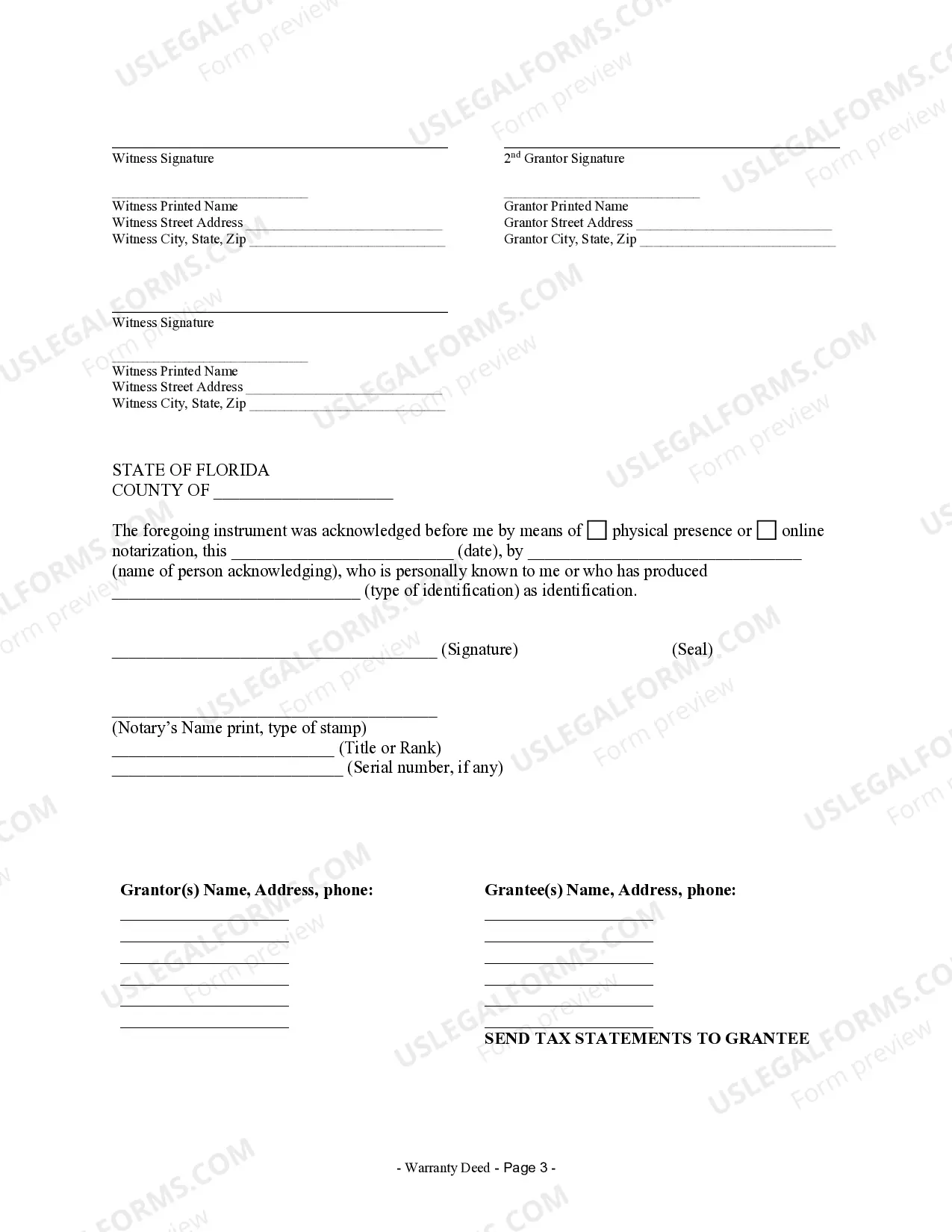 Preview Warranty Deed from Husband and Wife to Corporation