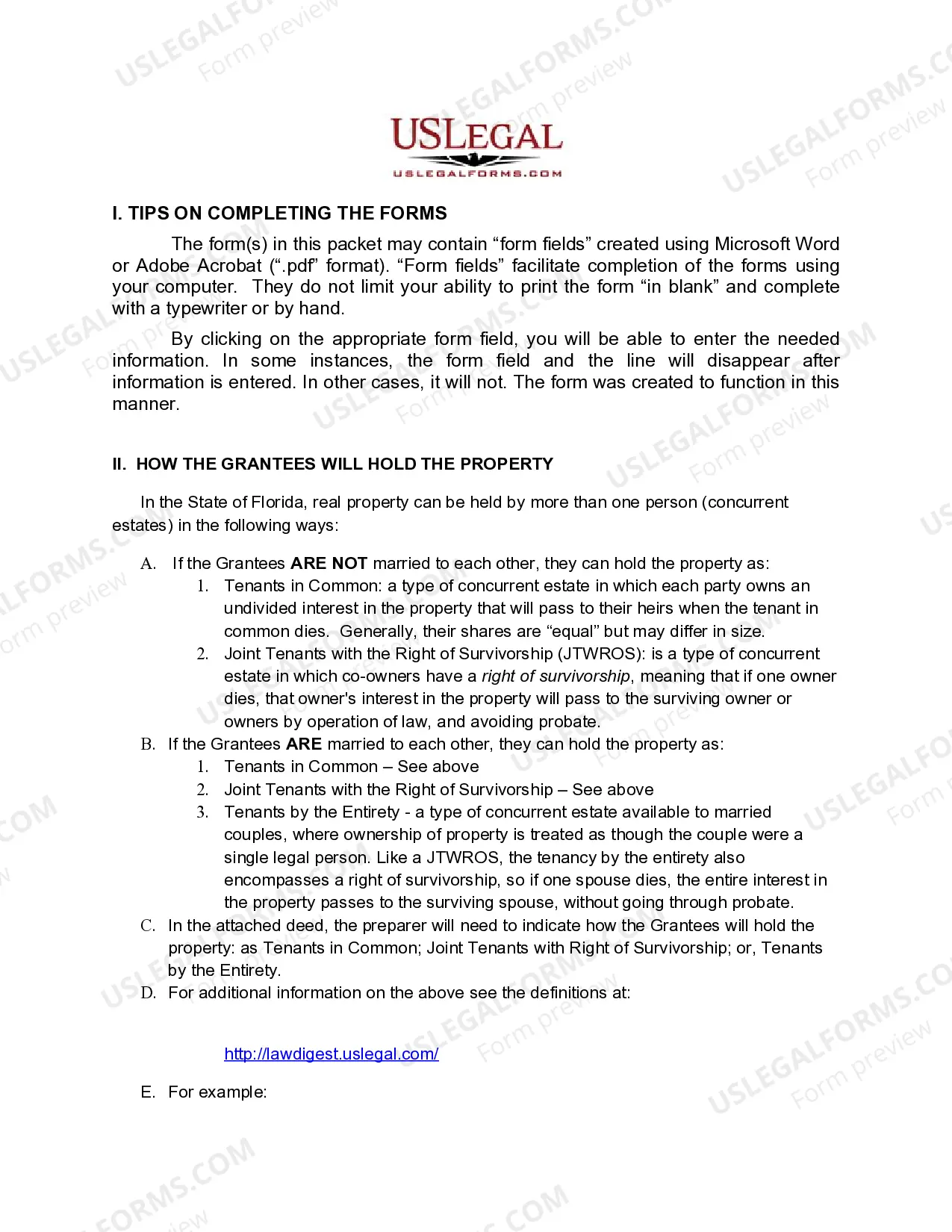 Preview Enhanced Life Estate or Lady Bird Deed - Quitclaim - Two Individuals / Husband and Wife to Five Individuals