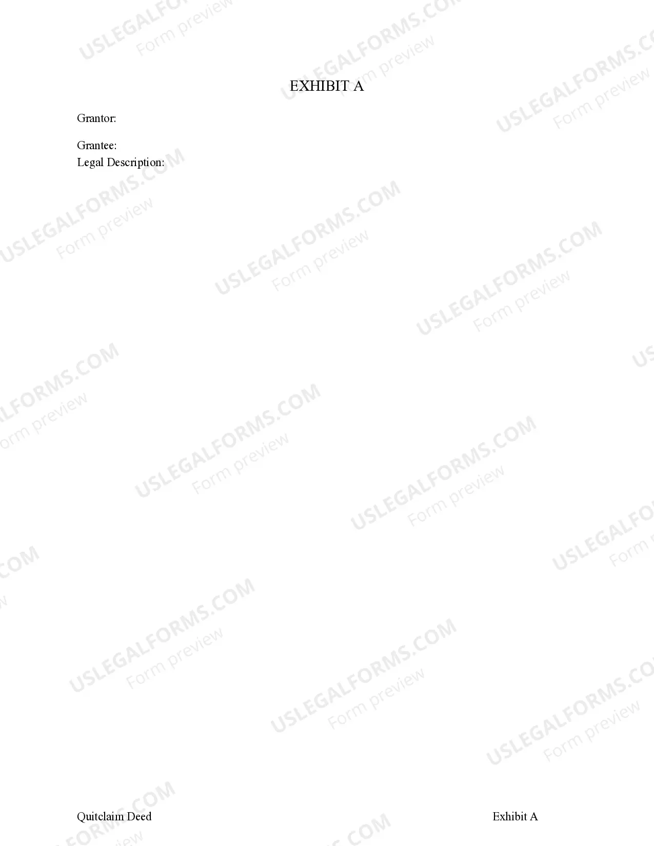 Preview Quitclaim Deed - Timeshare - Individual to Individual