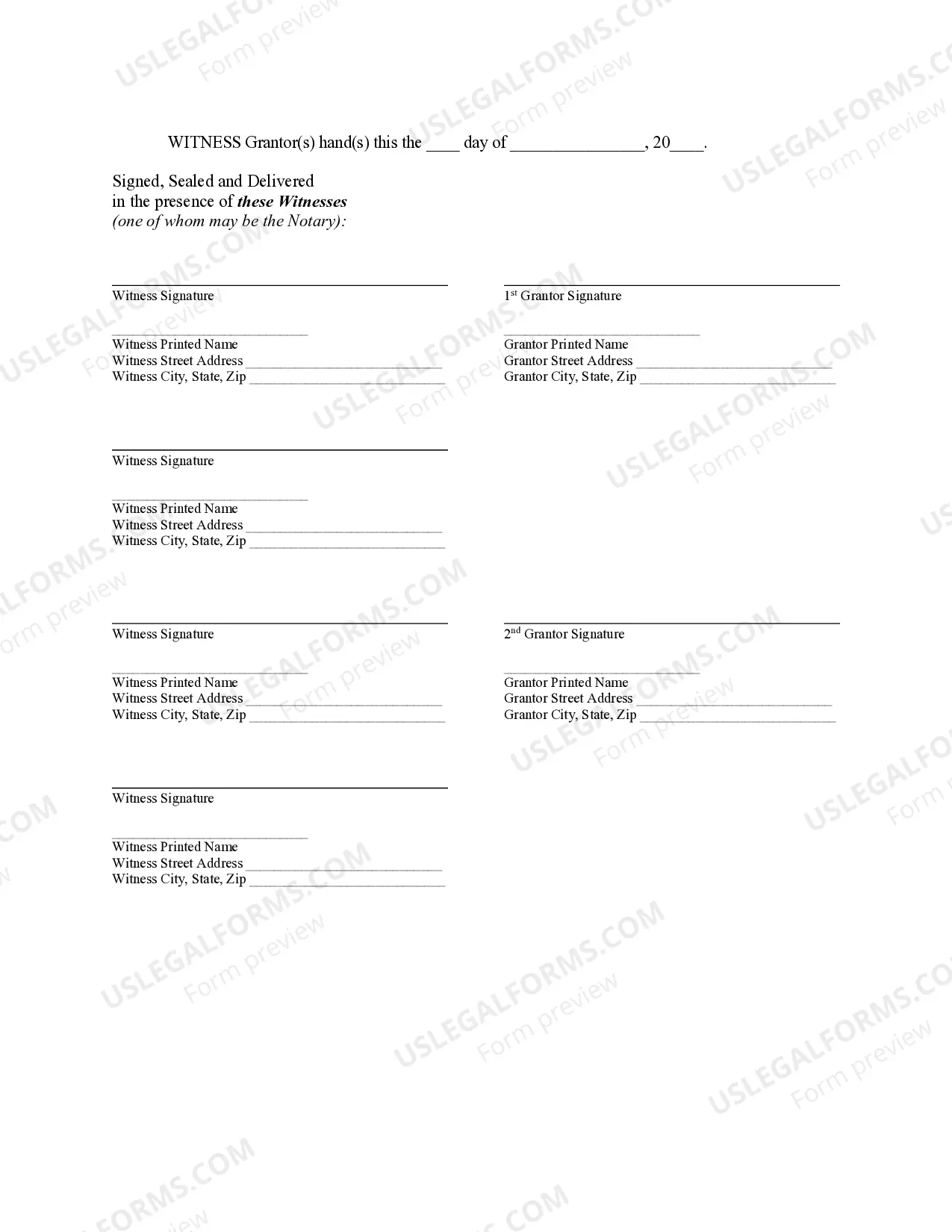 Preview Quitclaim Deed from Husband and Wife to LLC