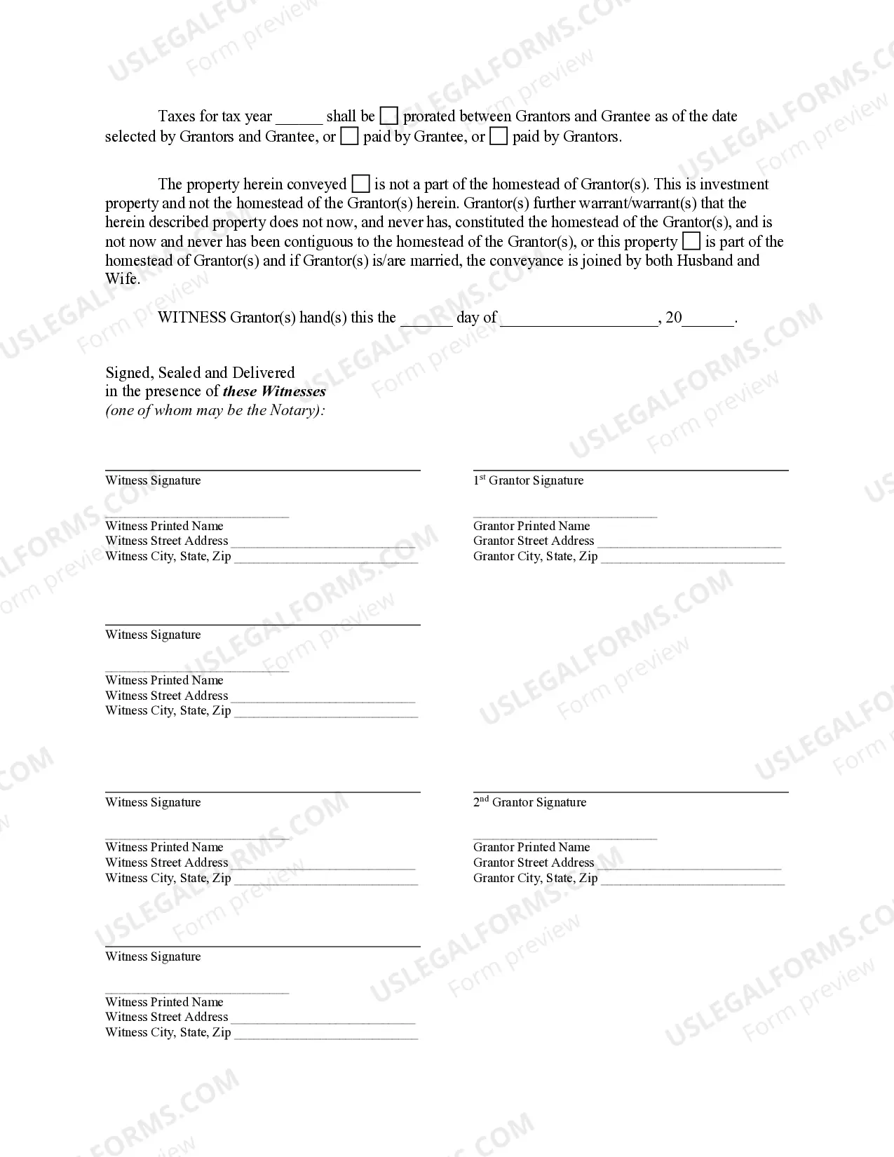 Preview Warranty Deed from Husband and Wife to LLC