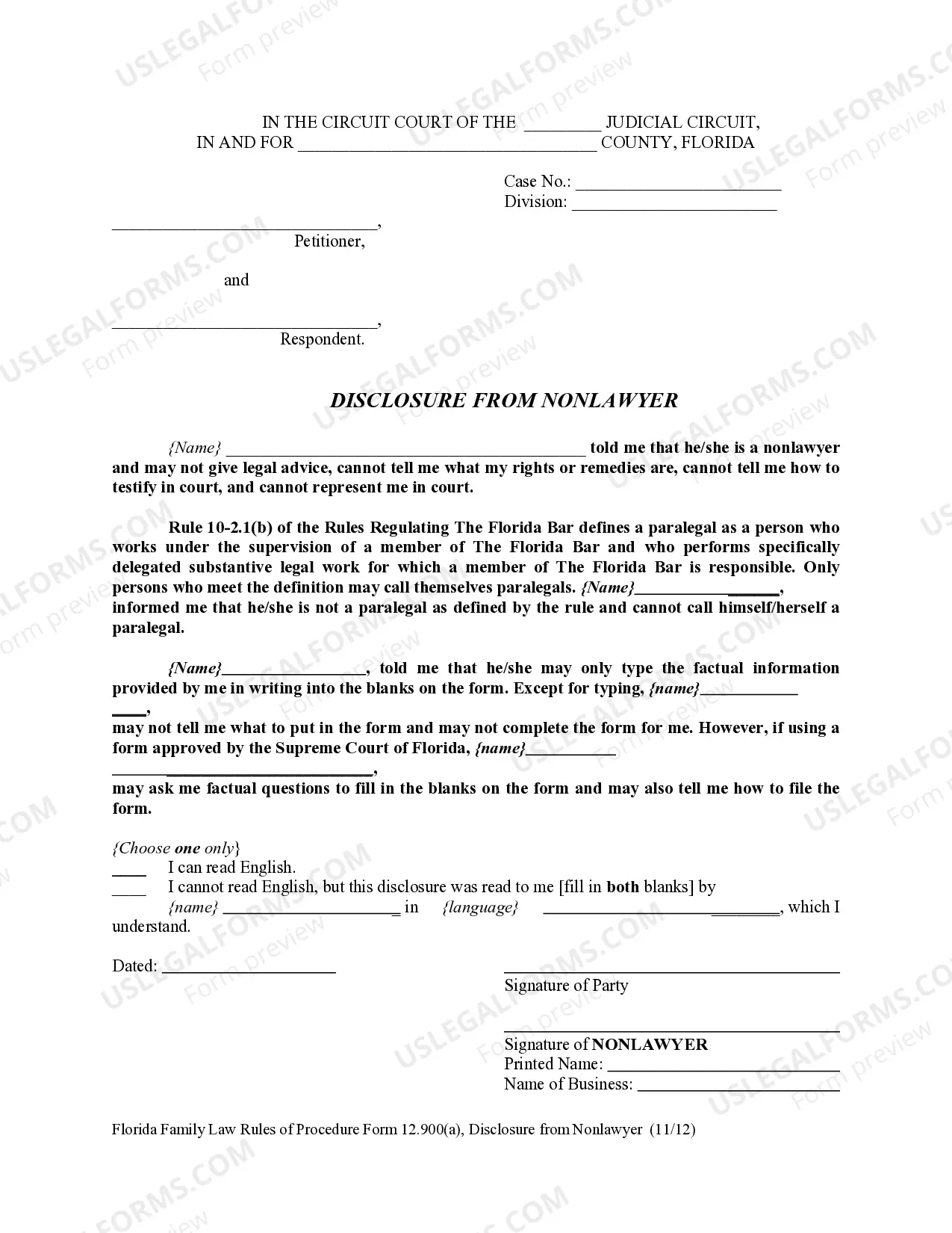 Preview Disclosure from Nonlawyer