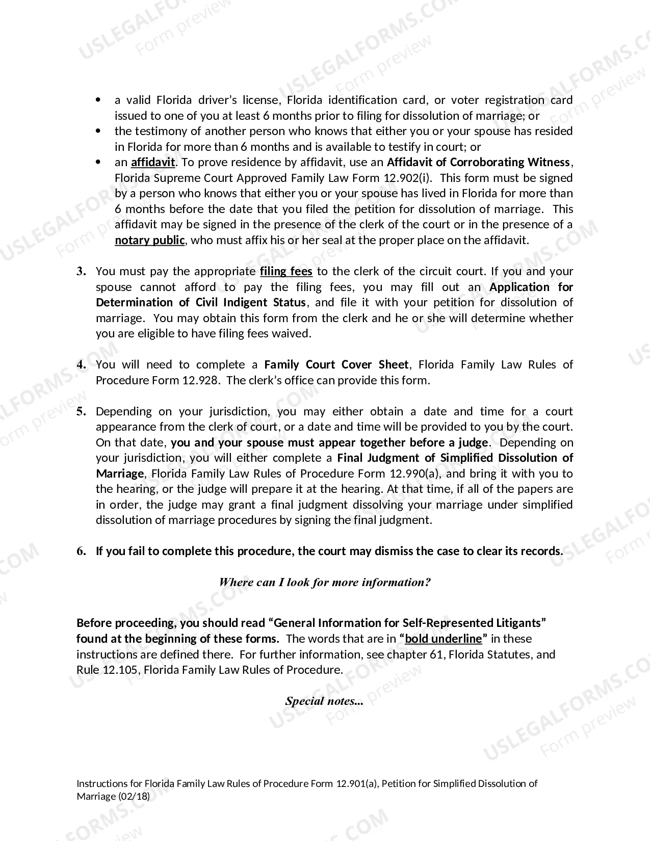 Preview Petition for Simplified Dissolution of Marriage