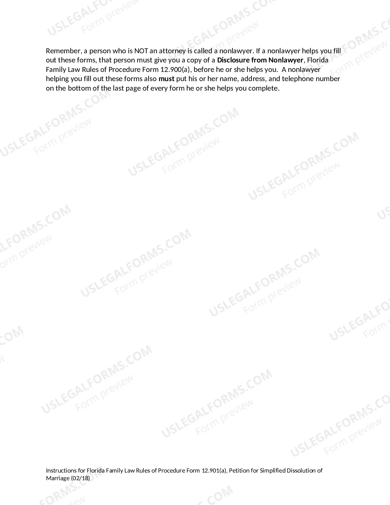 Preview Petition for Simplified Dissolution of Marriage