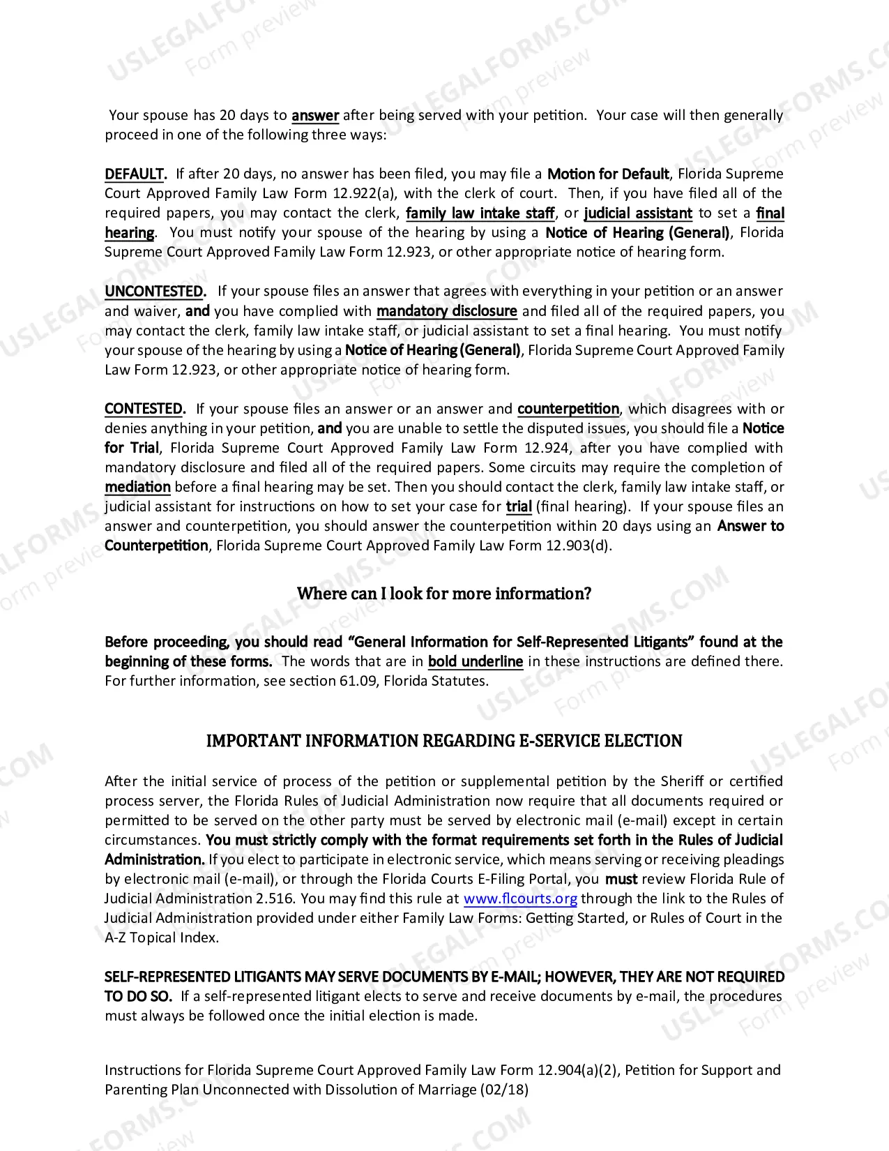 Preview Petition for Support and Parenting Plan Unconnected with Dissolution of Marriage with Dependent or Minor Child(ren)