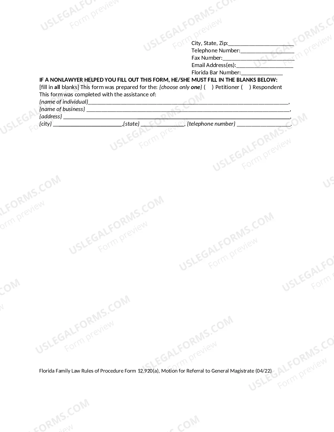 Preview Motion for Referral to General Magistrate - Order of Referral to General Magistrate - Notice of Hearing Before General Magistrate