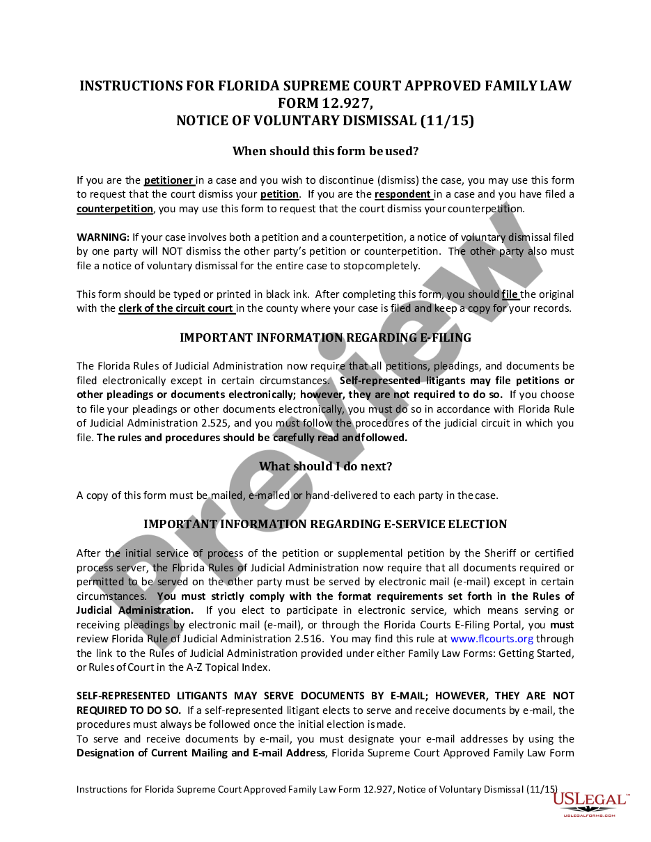 page 0 Notice of Voluntary Dismissal preview