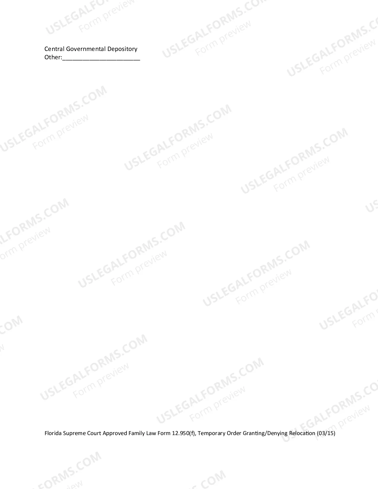 Preview Temporary Order Granting/Denying Relocation
