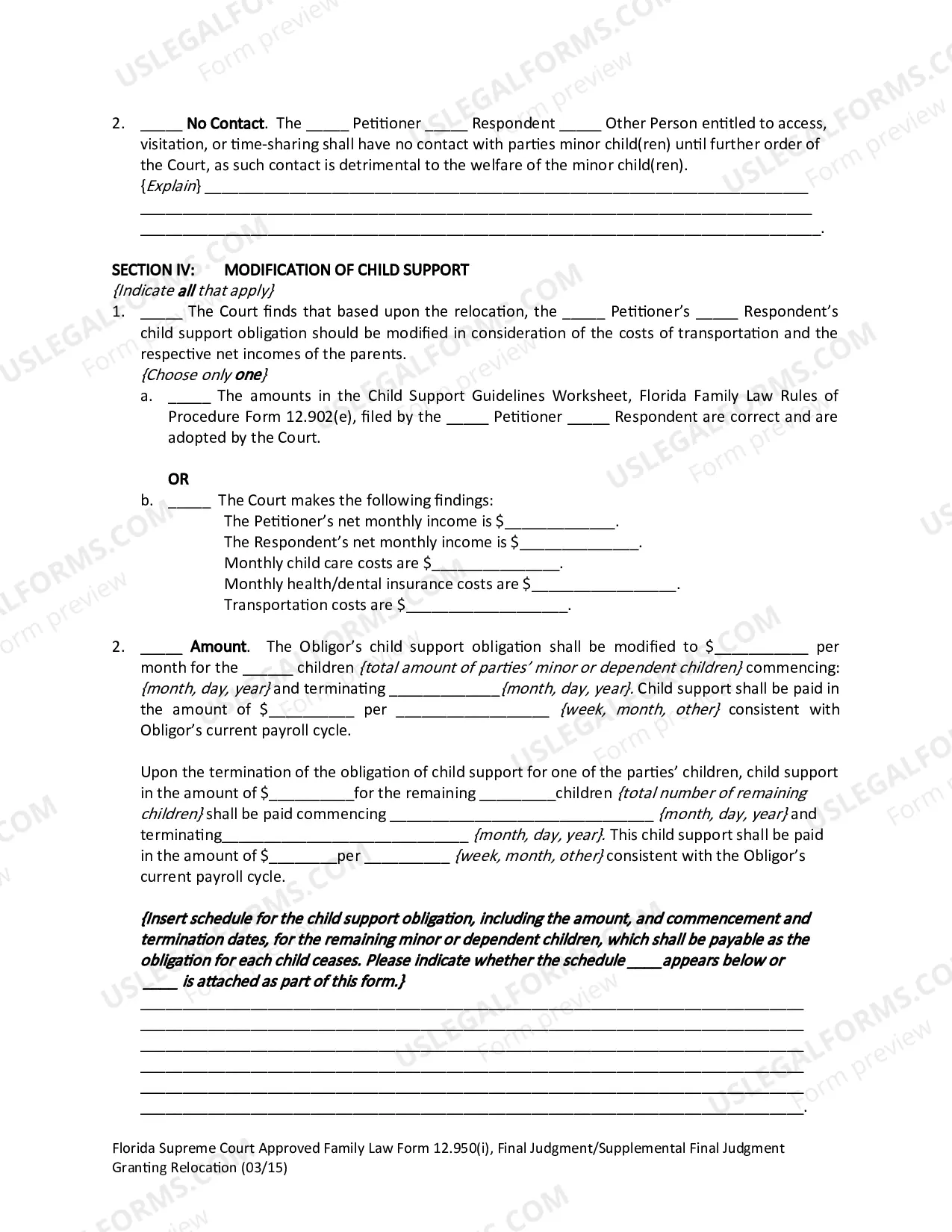 Preview Final Judgment/Supplemental Final Judgment Granting Relocation