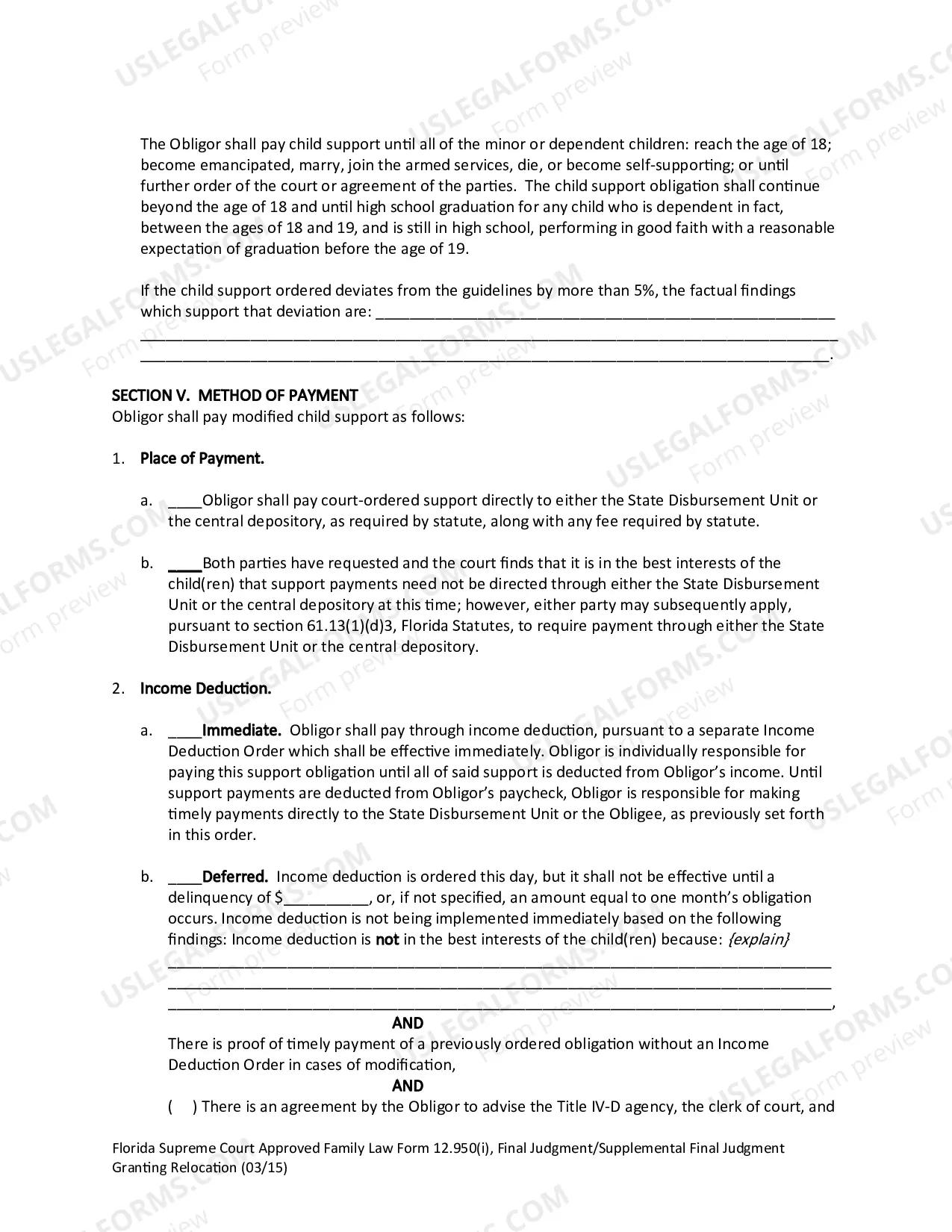 Preview Final Judgment/Supplemental Final Judgment Granting Relocation