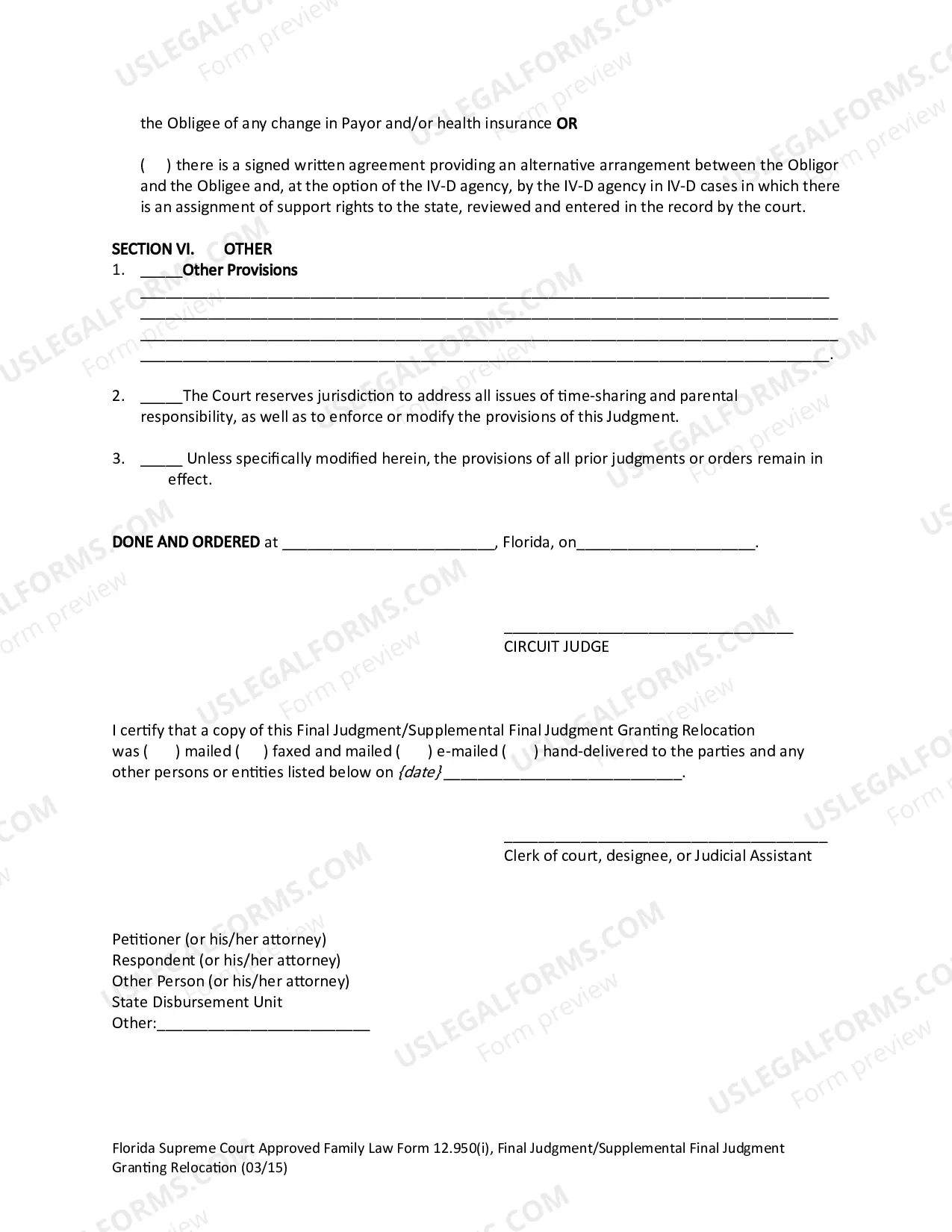 Preview Final Judgment/Supplemental Final Judgment Granting Relocation