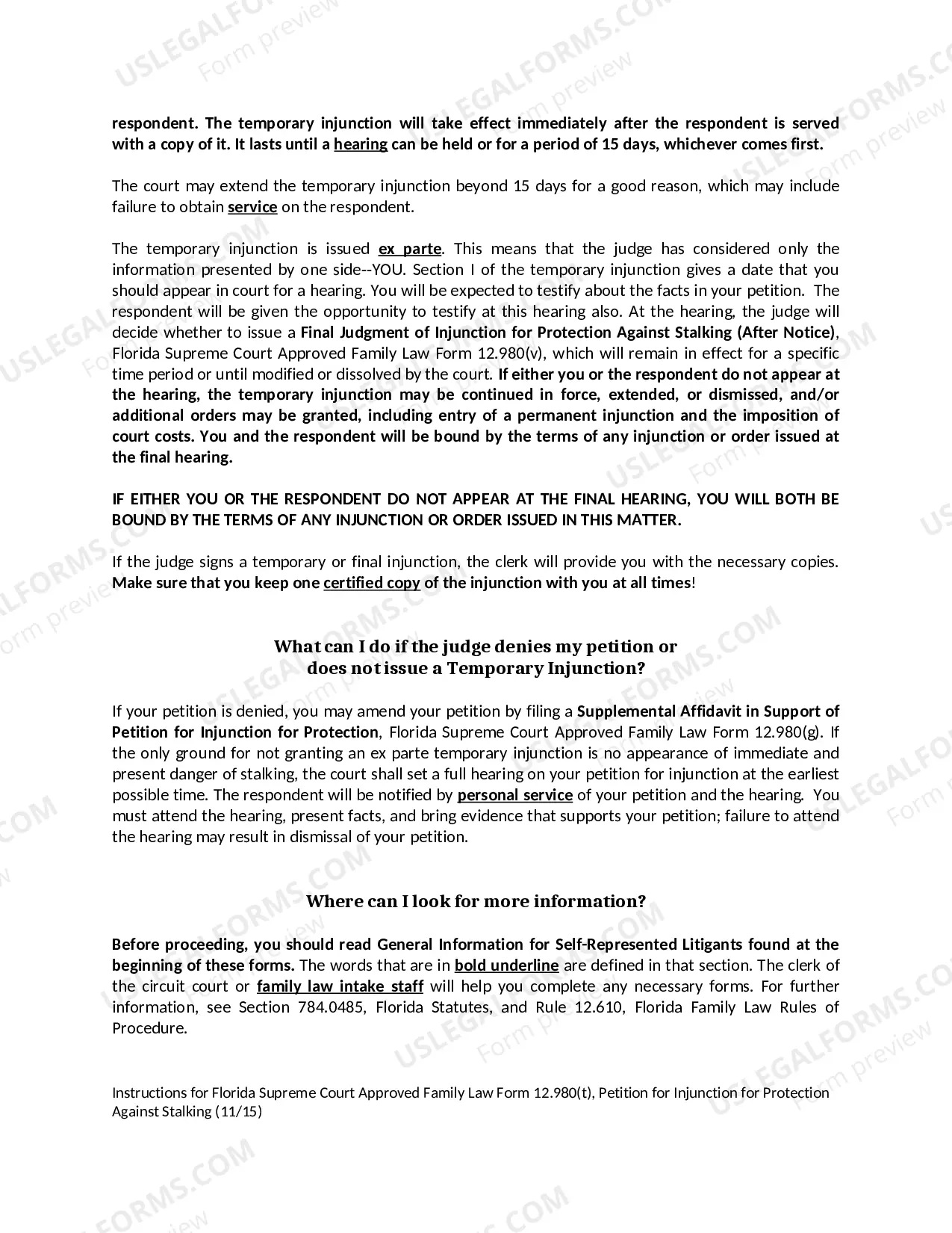 Preview Petition by Affidavit for Order to Show Cause for Violation of Final Judgment of Injunction for Protection Against Domestic, Repeat, Dating, or Sexual Violence