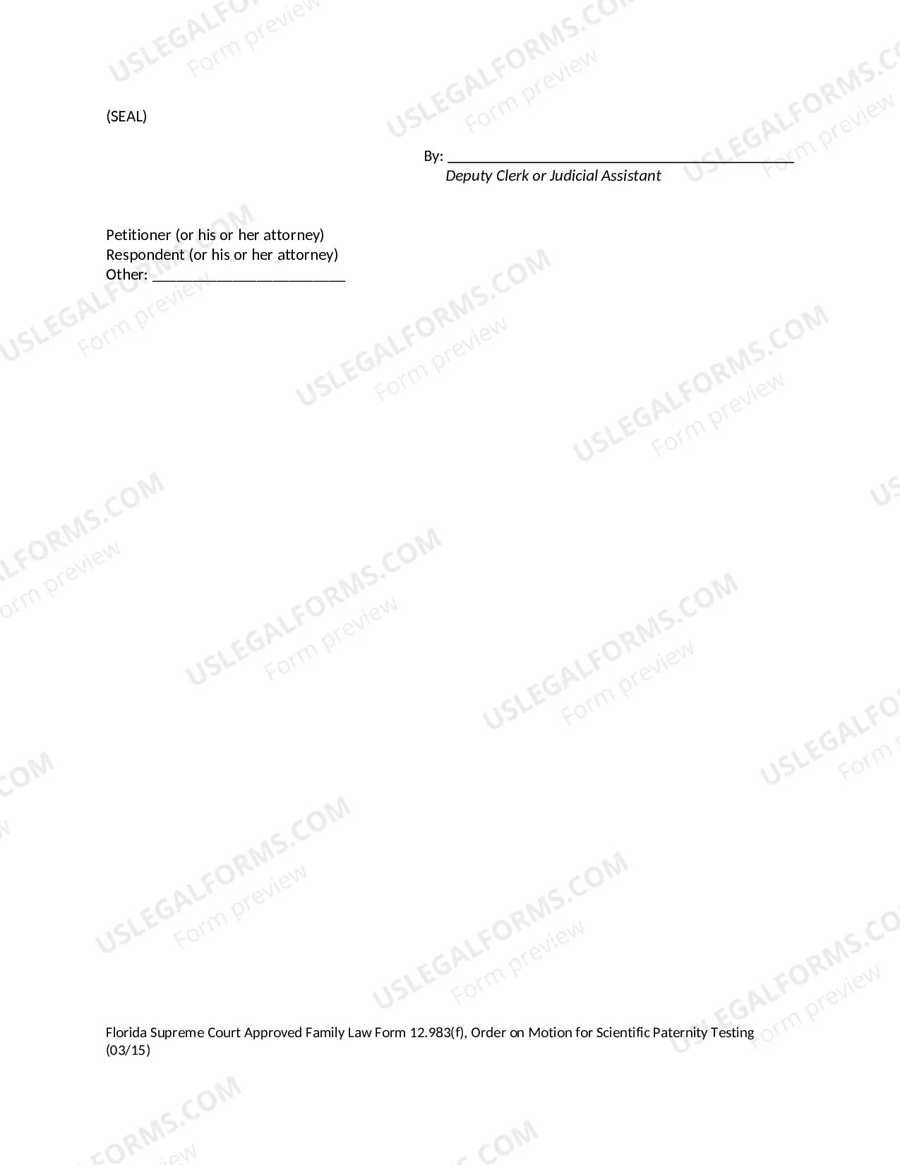 Preview Order on Motion for Scientific Paternity Testing