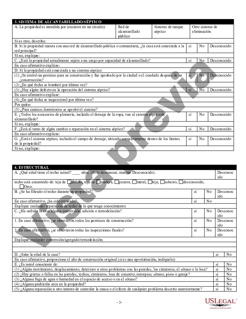 Preview Declaración de Divulgación de Ventas de Bienes Raíces Residenciales