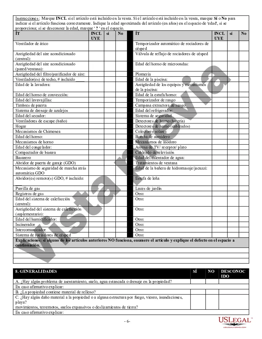 Preview Declaración de Divulgación de Ventas de Bienes Raíces Residenciales