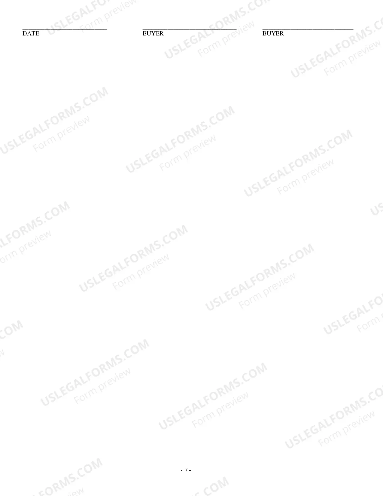 Preview Residential Real Estate Sales Disclosure Statement