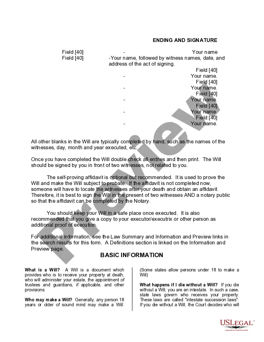 Preview Mutual Wills Package of Last Wills and Testaments for Man and Woman living together not Married with Adult Children