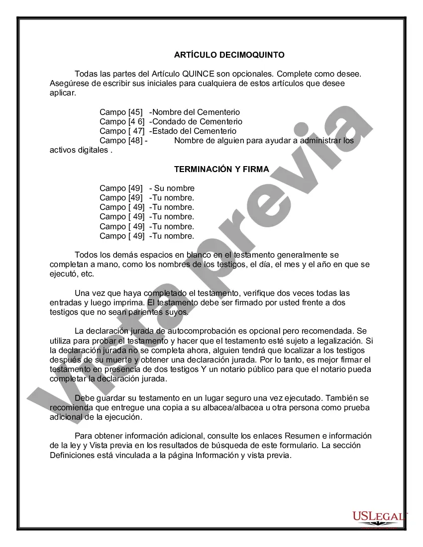 Preview Testamentos Mutuos o Últimas Voluntades y Testamentos para Personas Solteras que conviven con Hijos Menores