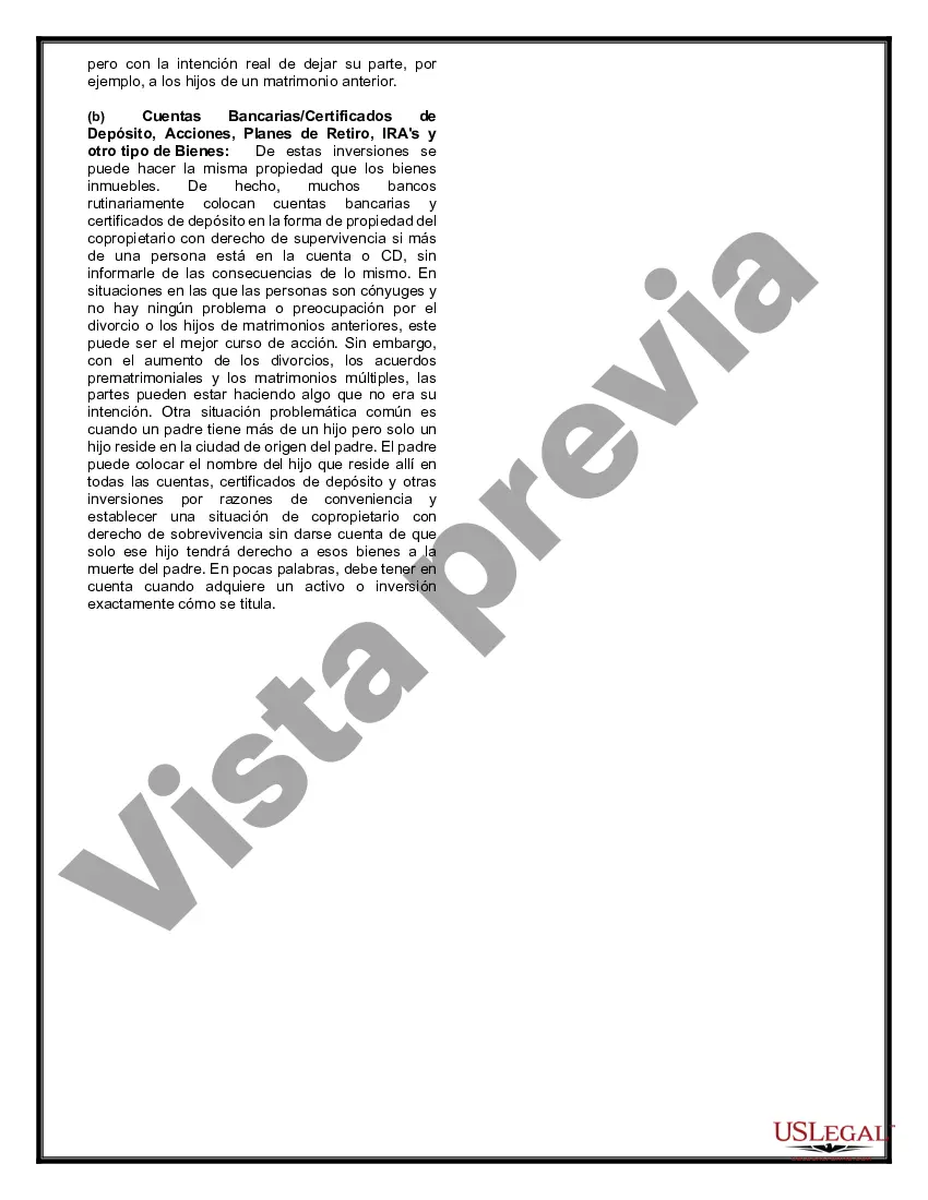 Preview Testamentos Mutuos o Últimas Voluntades y Testamentos para Personas Solteras que conviven con Hijos Menores