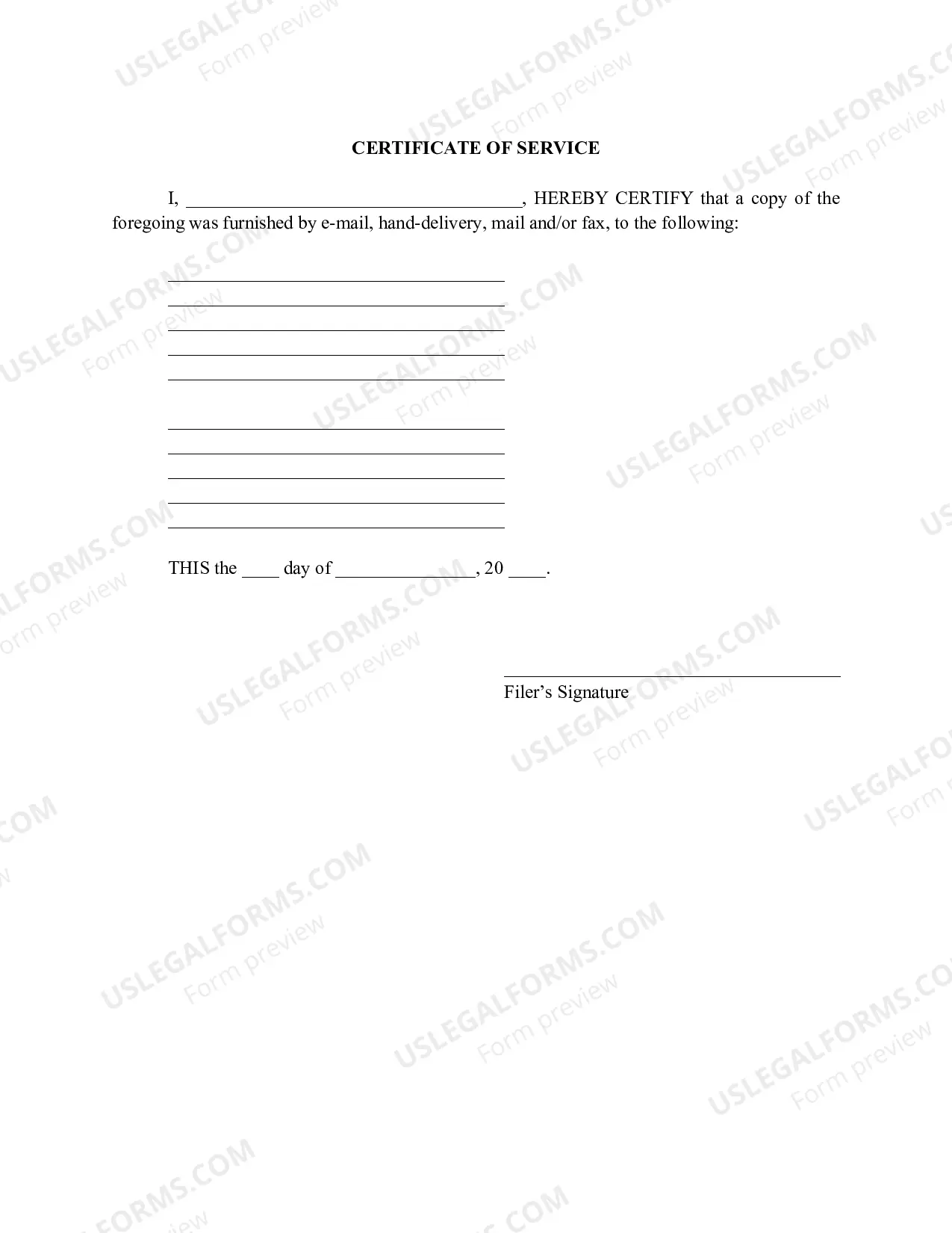 Preview Florida Notice of Confidential Information within Filing