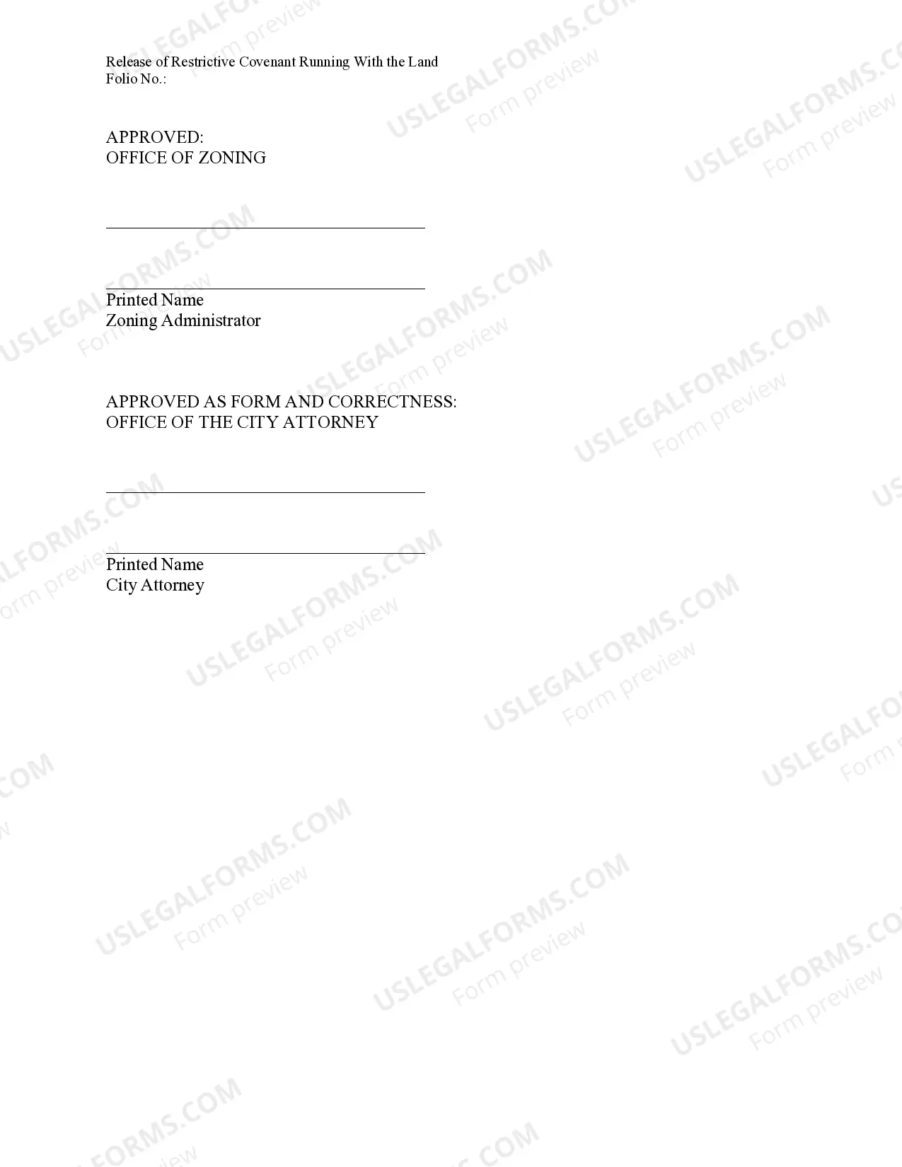 Preview Release of Restrictive Covenants - Florida