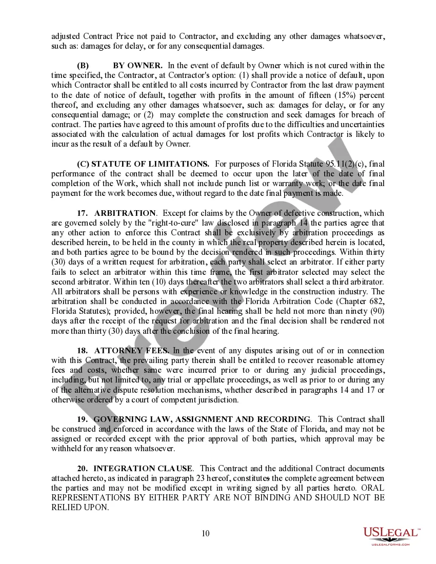 Preview Residential Rebuilding Construction Contract