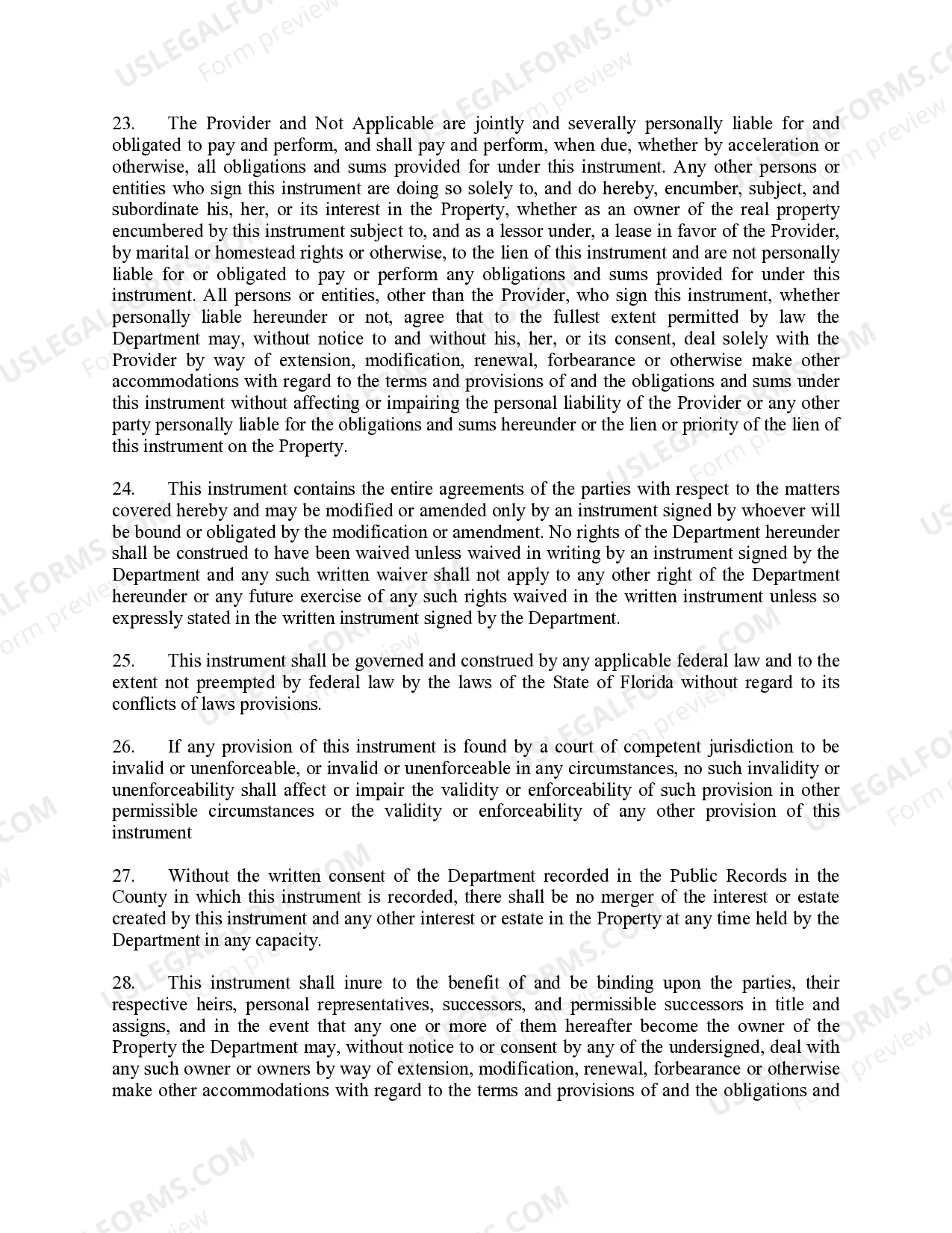 Preview Mortgage Lien and Security Agreement