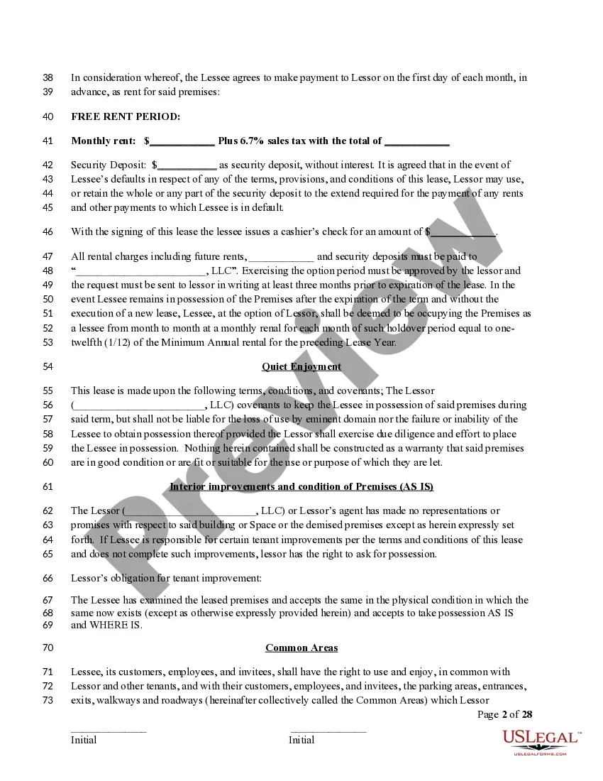Preview Commercial Triple Net Lease