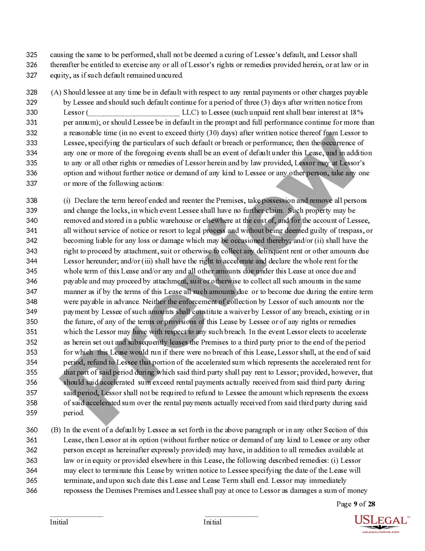 Preview Commercial Triple Net Lease