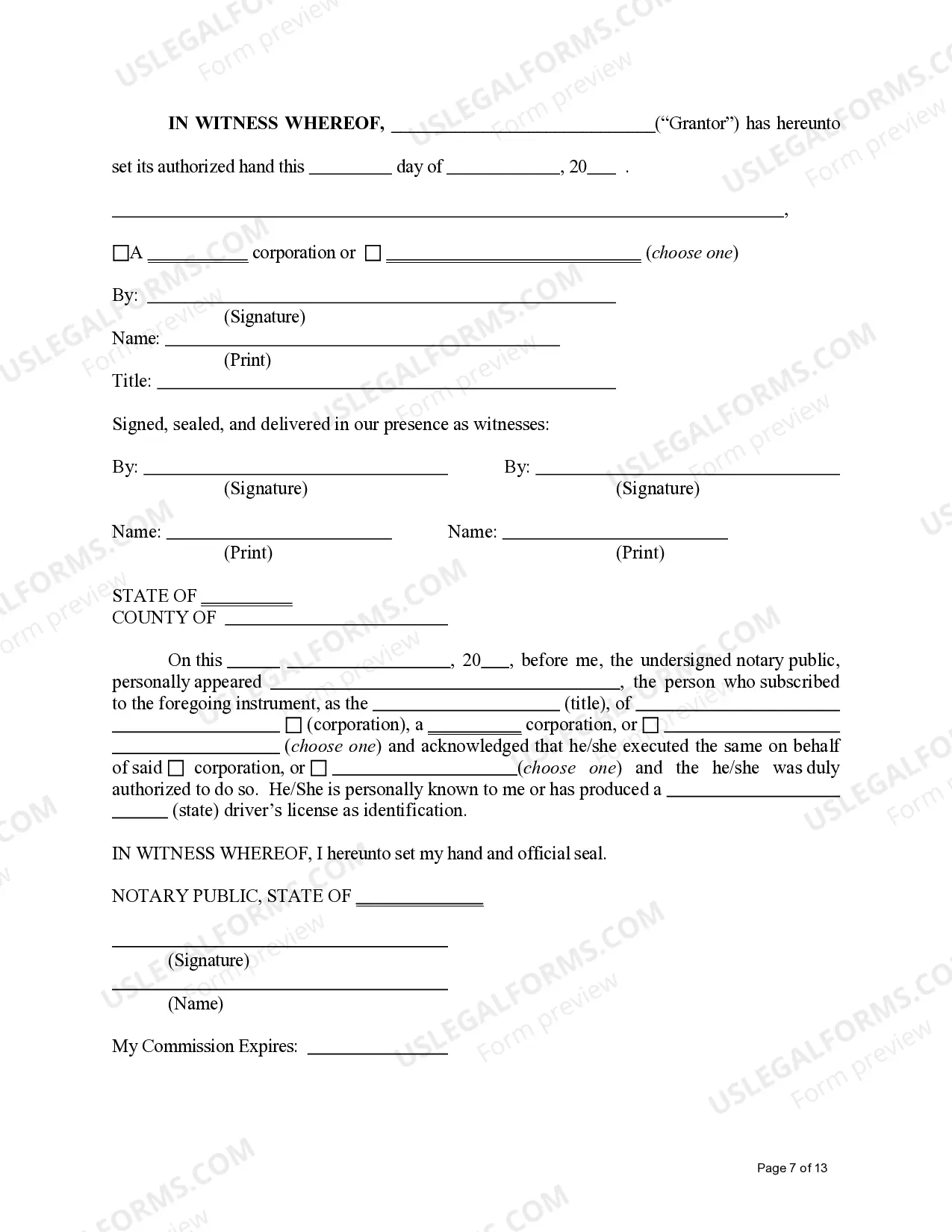 Preview Conservation Easement - 3rd Party