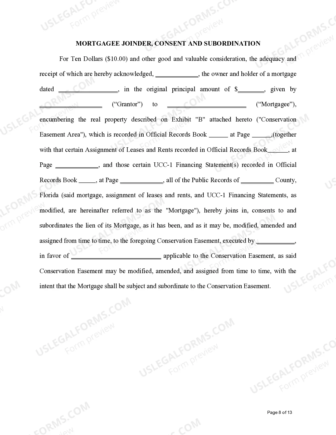 Preview Conservation Easement - 3rd Party