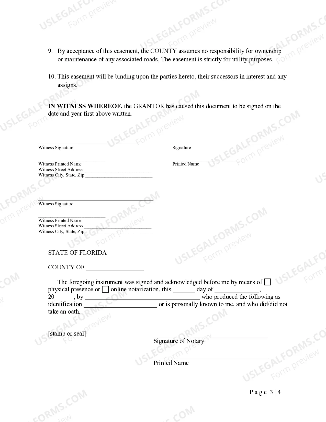 Preview Public Utility Easement