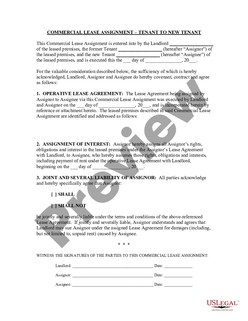 commercial lease analysis assignment