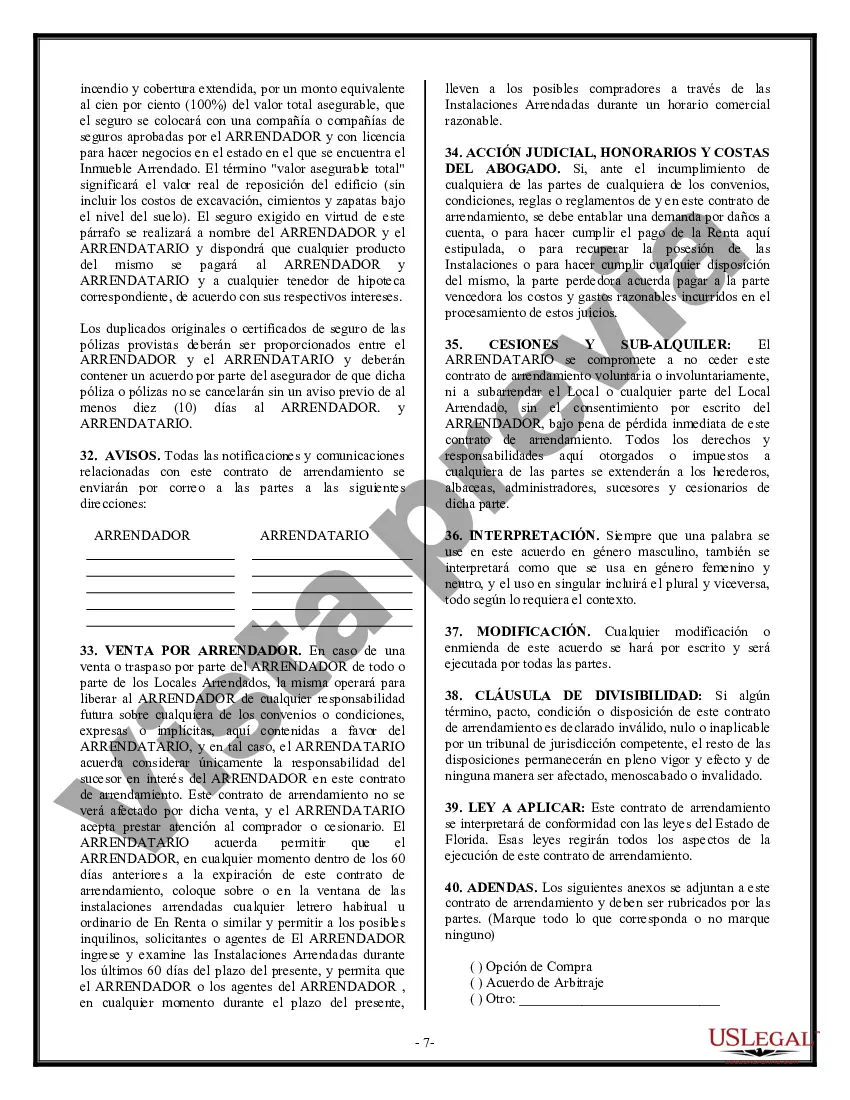 Preview Arrendamiento de edificio o espacio comercial