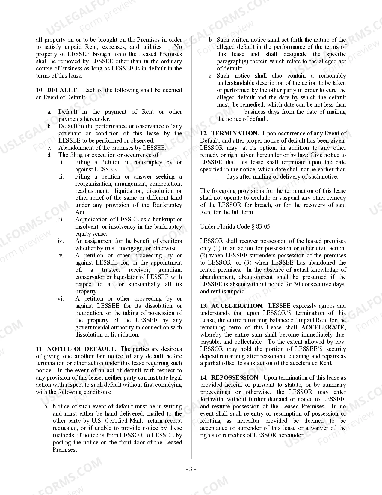 Preview Commercial Building or Space Lease